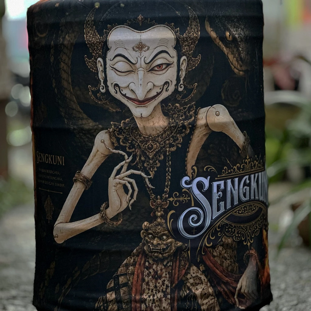 Kerodong Sangkar Mozart Studio Motif Sengkuni