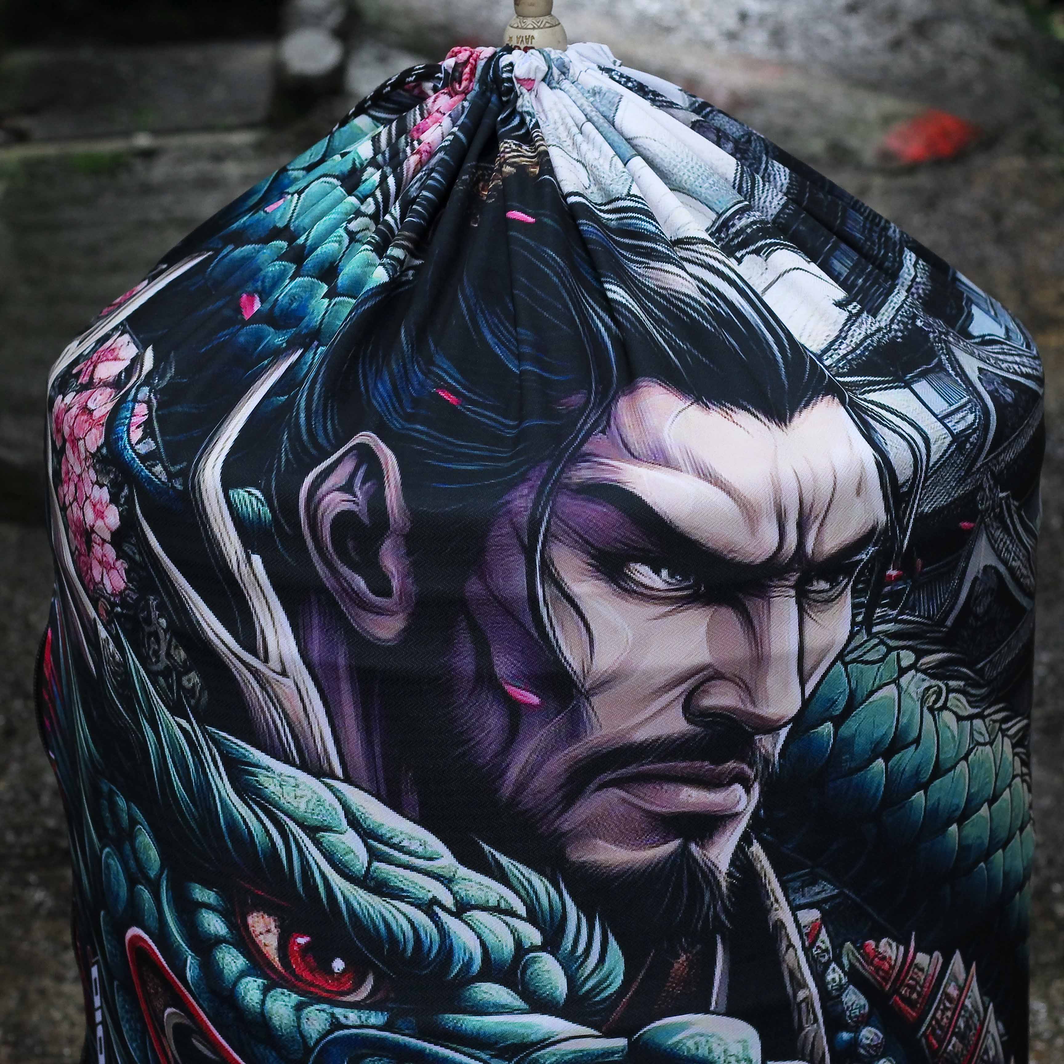 KERODONG MURAI BATU DM 58 FULL PRINTING MOTIF JAPANESE DOUBLE LAYER TEBAL BERKUALITAS 2