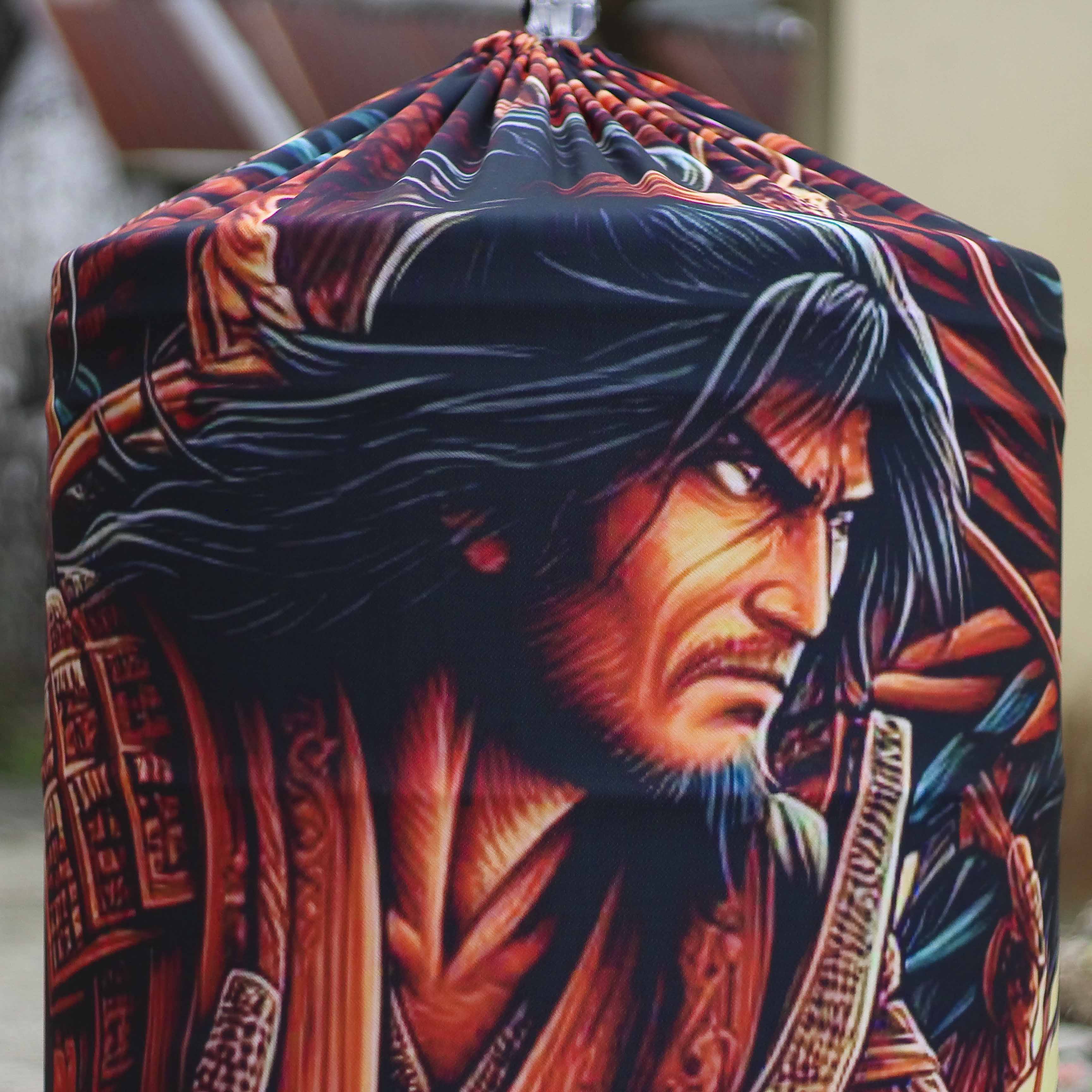 KRODONG SANGKAR KERODONG SANGKAR MURAI BATU NO 2 FULL MOTIF PRINTING SAMURAI DAN NAGA DOUBLE LAYER FULL MOTIF