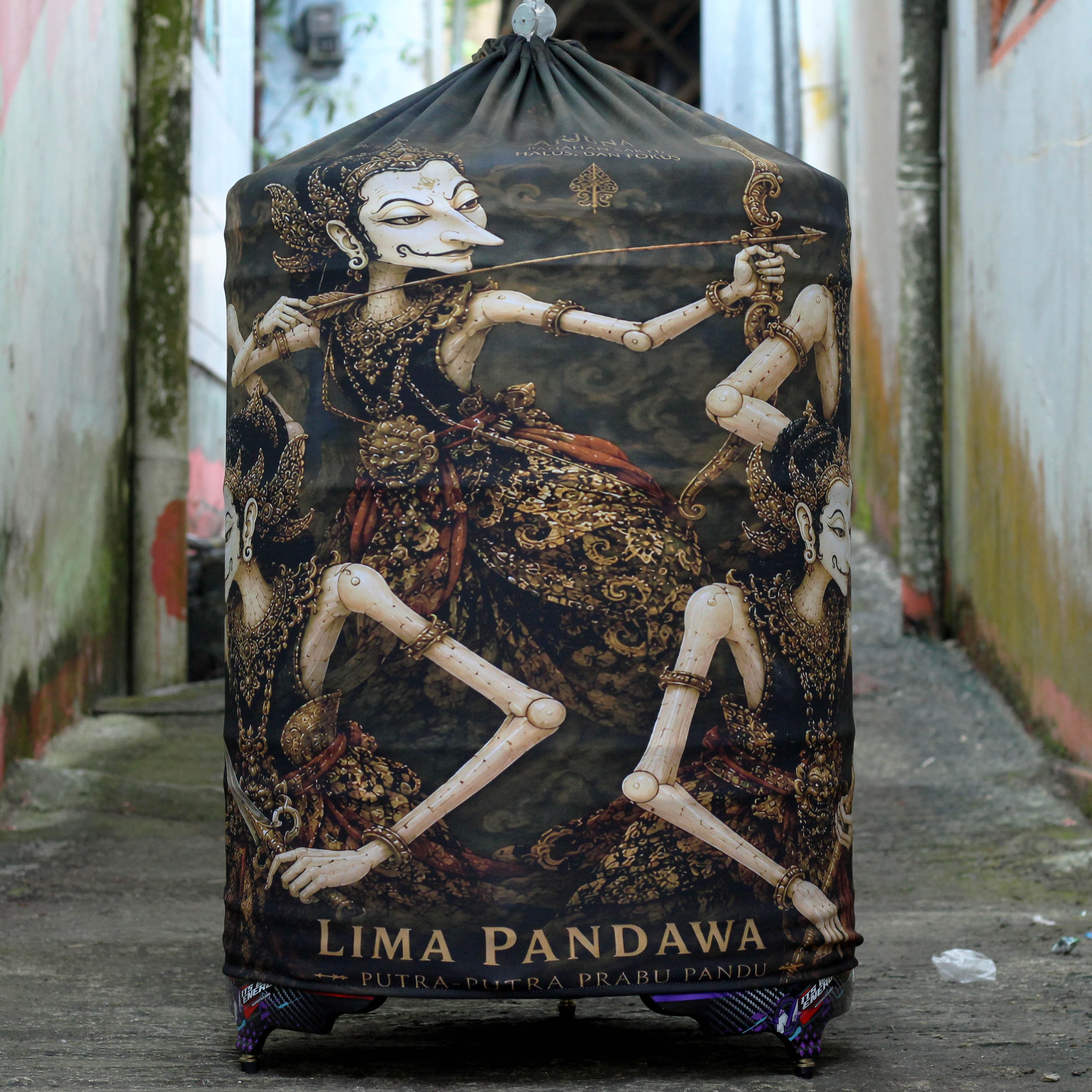 KERODONG FULL PRINTING MOTIF PANDAWA LIMA UKURAN KRODONG SANGKAR MURAI BATU DM 58 DOUBLE LAYER FULL PRINTING 7