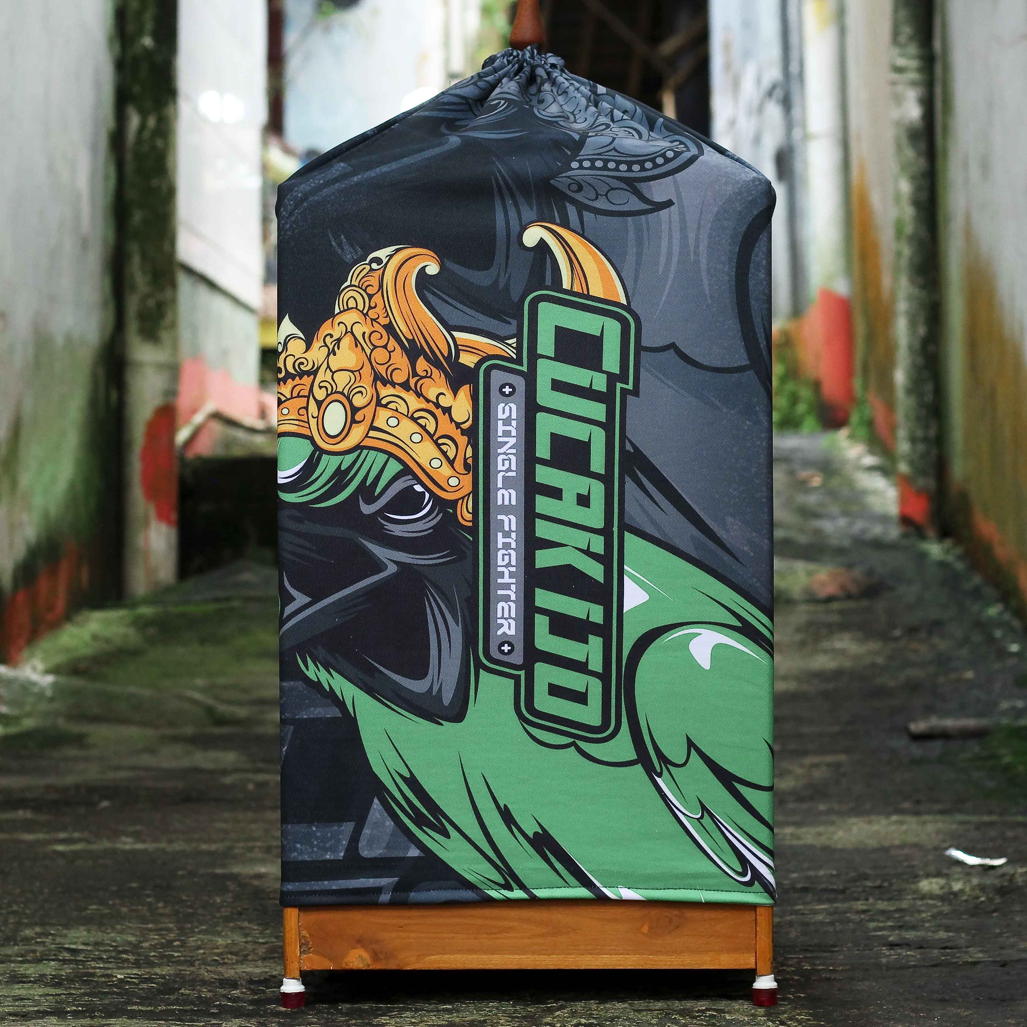KERODONG CUCAK IJO FULL PRINTING BAHAN DOUBLE LAYER UKURAN KRODONG SANGKAR KOTAK NO 2 TERJAMIN KUALITAS JUARA 4