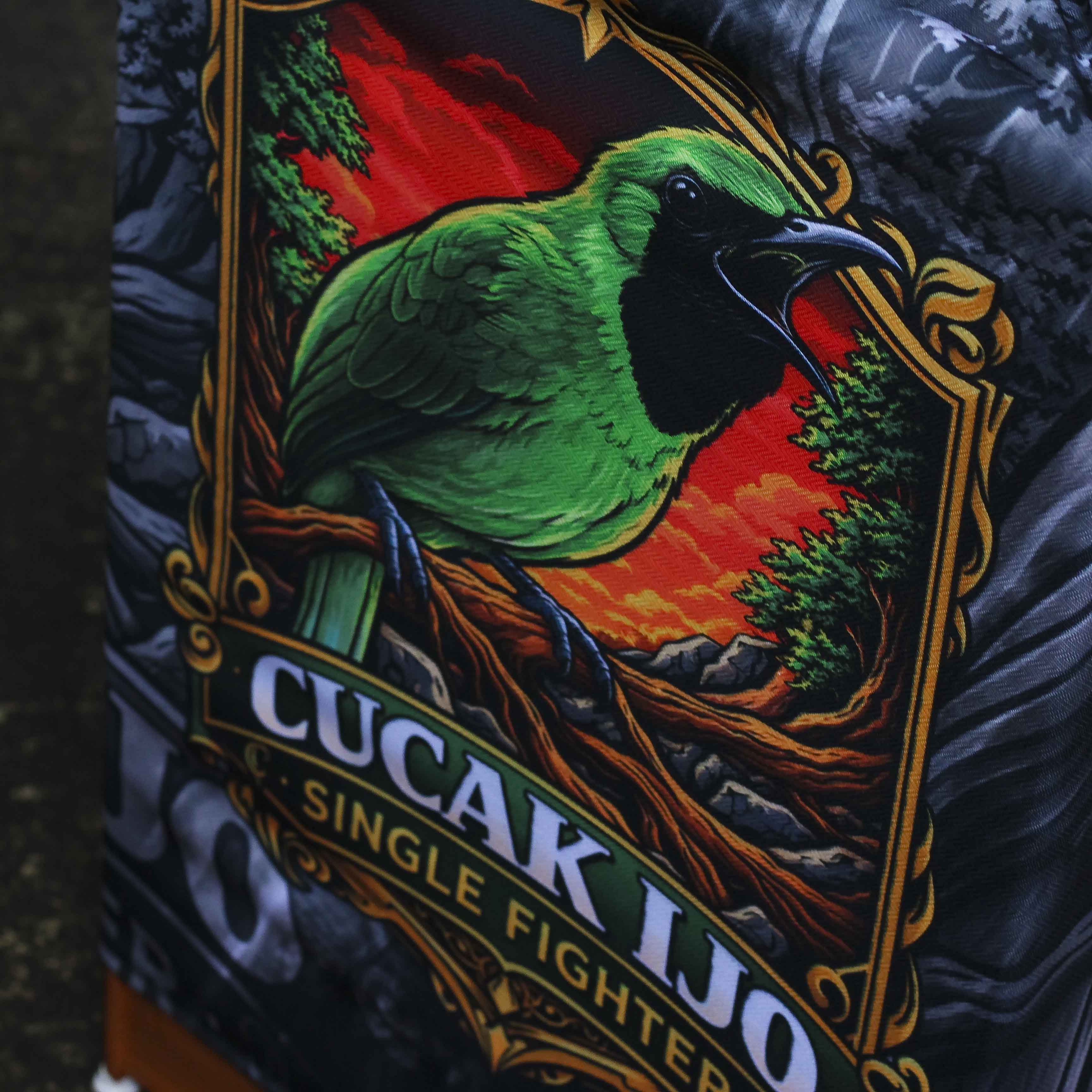 KERODONG FULL PRINTING CUCAK HIJAU DOUBLE LAYER UKURAN KRODONG SANGKAR KOTAK NOMER 2 BAHAN KUALITAS TERJAMIN 2