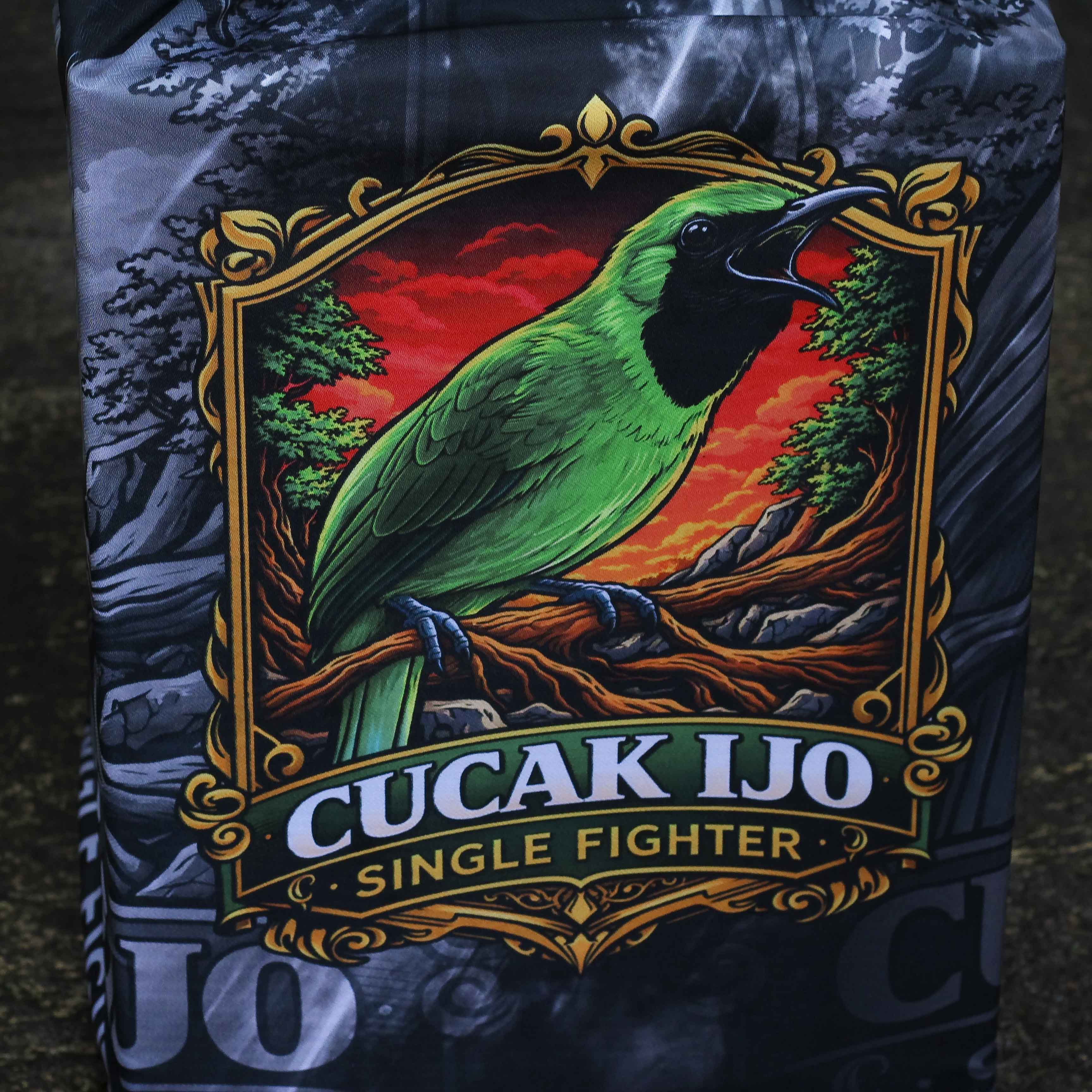 KERODONG FULL PRINTING CUCAK HIJAU DOUBLE LAYER UKURAN KRODONG SANGKAR KOTAK NOMER 2 BAHAN KUALITAS TERJAMIN 4