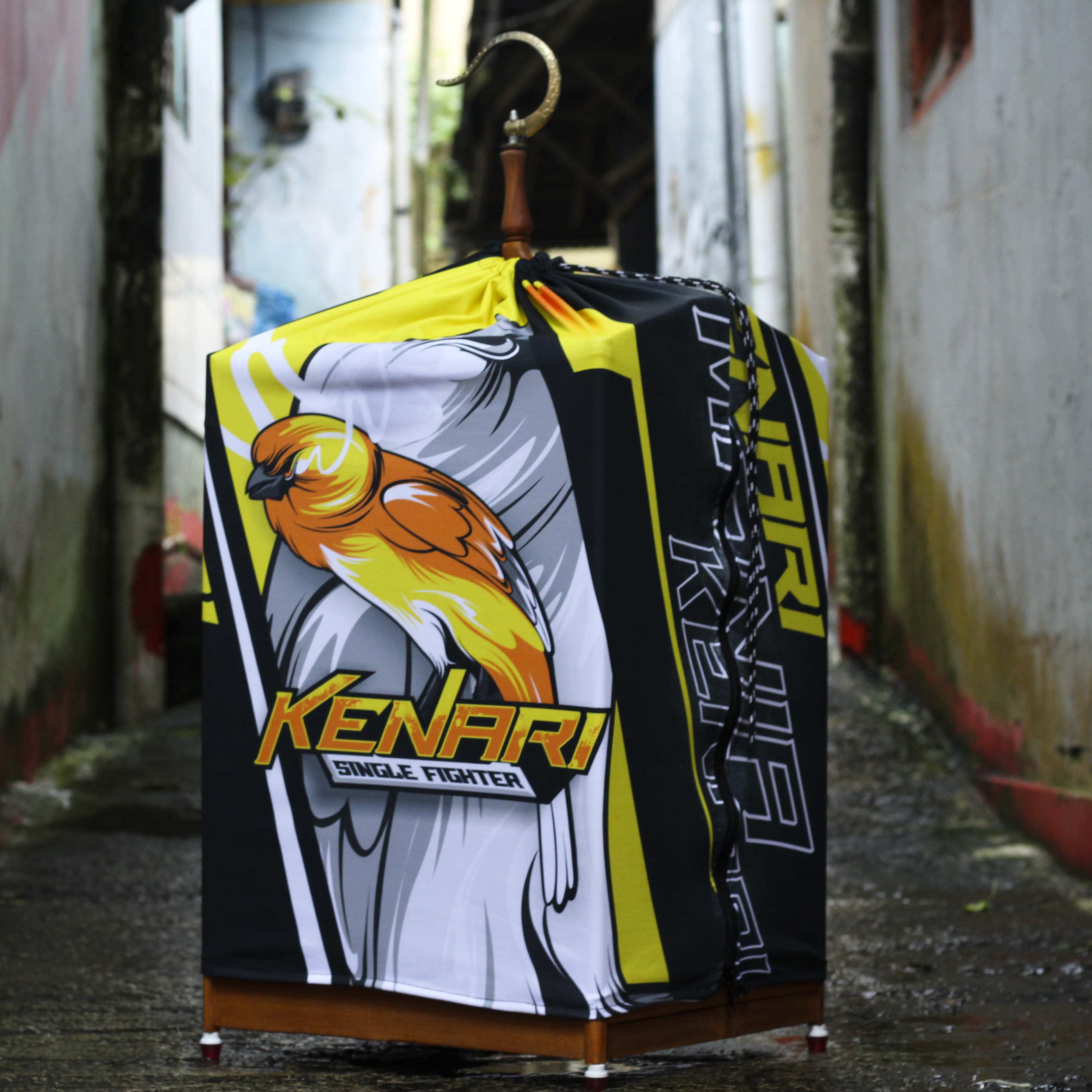 KERODONG BURUNG KENARI FULL PRINTING KUALITAS PREMIUM BAHAN DOUBLE LAYER TEBAL UKURAN SANGKAR KOTAK NOMER 2 3
