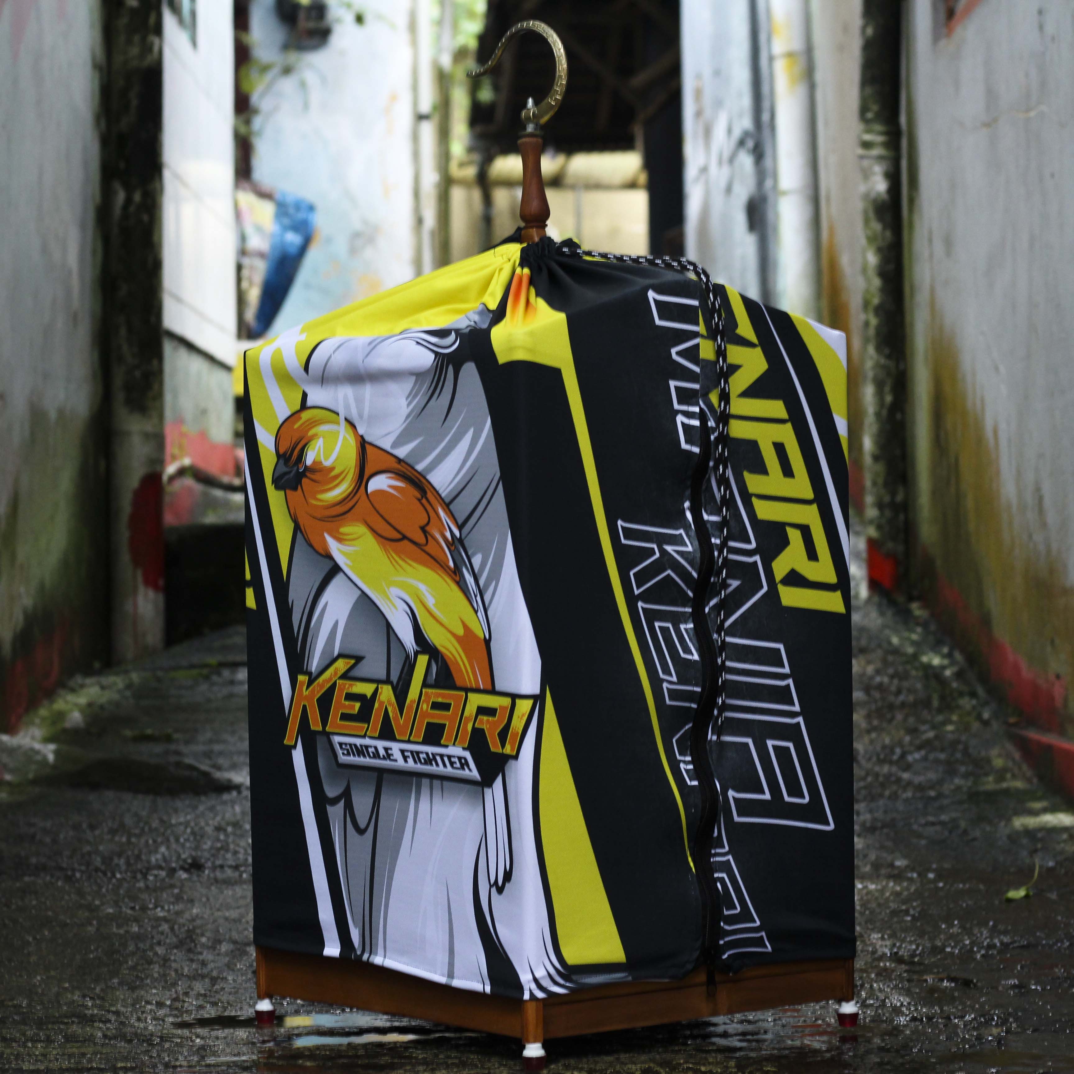 KERODONG BURUNG KENARI FULL PRINTING KUALITAS PREMIUM BAHAN DOUBLE LAYER TEBAL UKURAN SANGKAR KOTAK NOMER 2 7