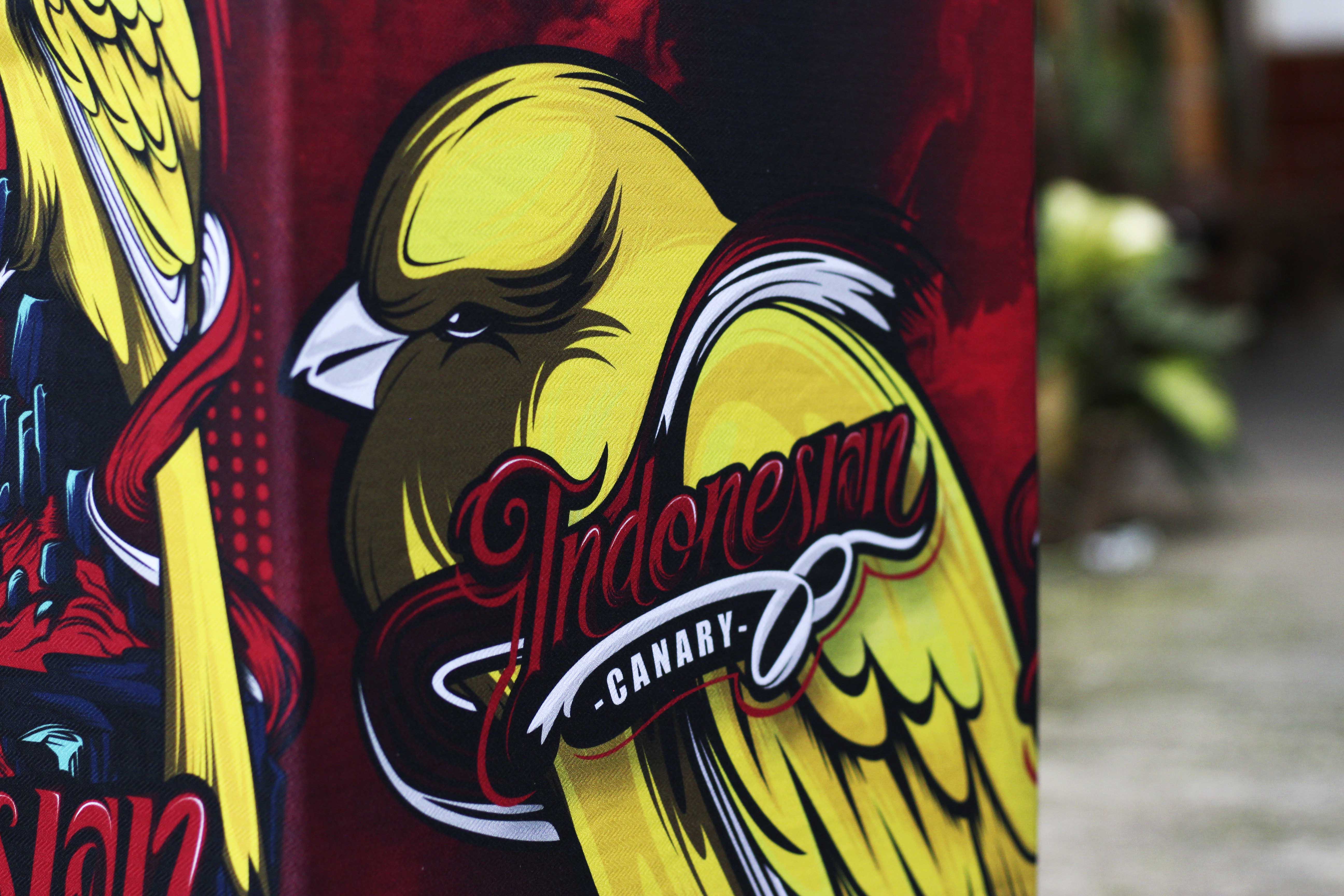 KRODONG PRINTING UNTUK BURUNG KENARI UKURAN SANGKAR KOTAK NO 1 DOUBLE LAYER BISA CUSTOM NAMA BURUNG ATAU TEAM 2