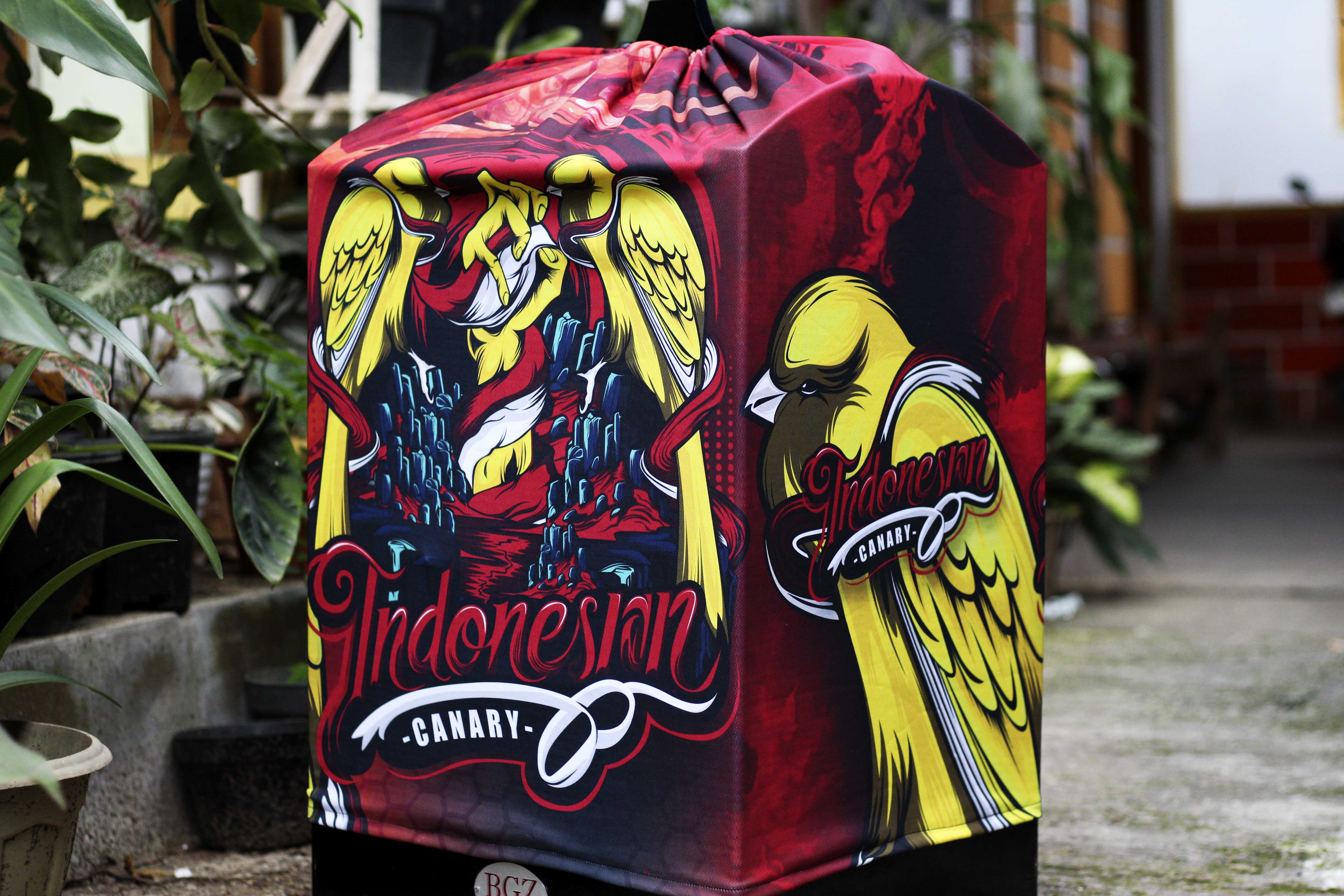 KRODONG PRINTING UNTUK BURUNG KENARI UKURAN SANGKAR KOTAK NO 1 DOUBLE LAYER BISA CUSTOM NAMA BURUNG ATAU TEAM 4