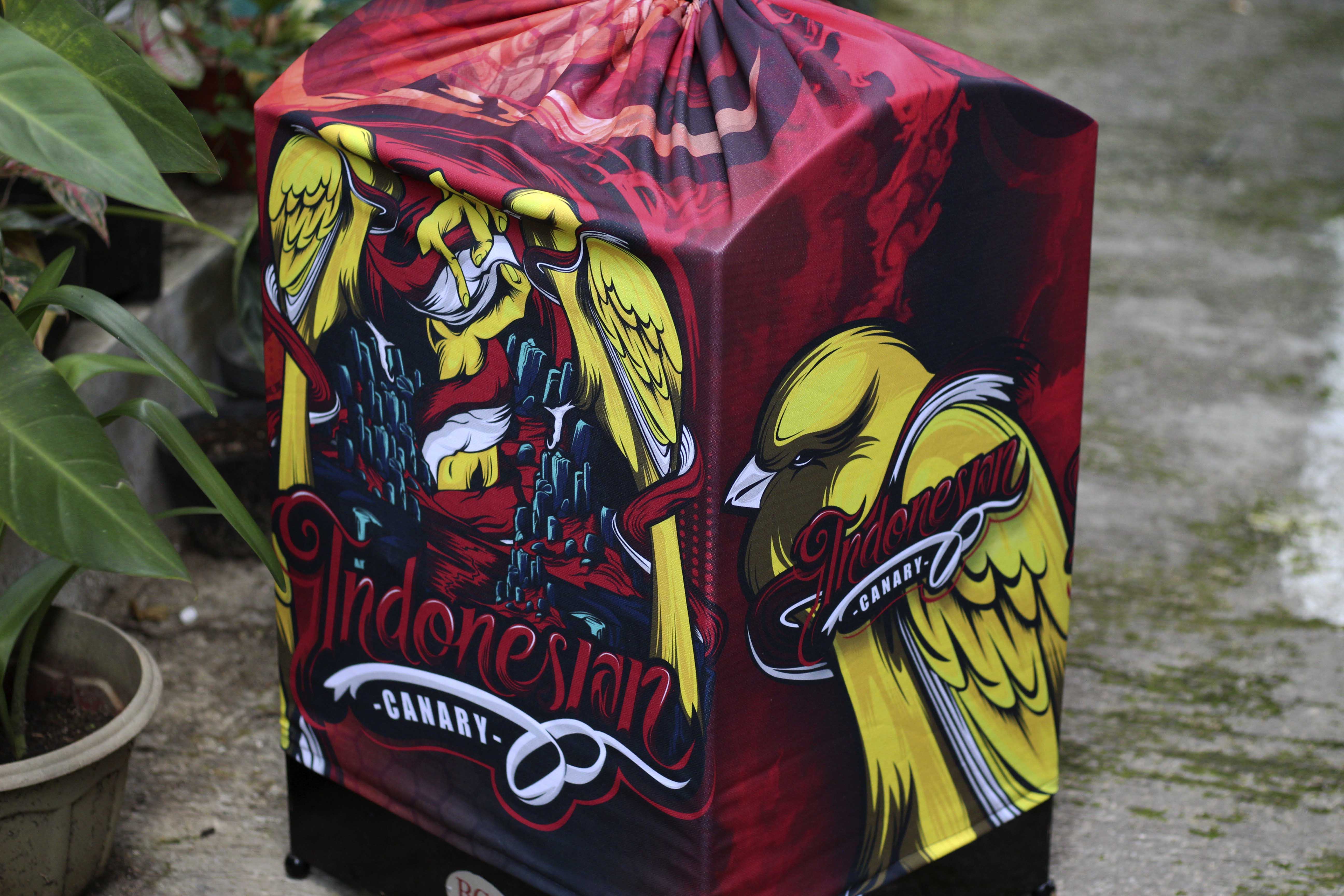 KRODONG PRINTING UNTUK BURUNG KENARI UKURAN SANGKAR KOTAK NO 1 DOUBLE LAYER BISA CUSTOM NAMA BURUNG ATAU TEAM 6