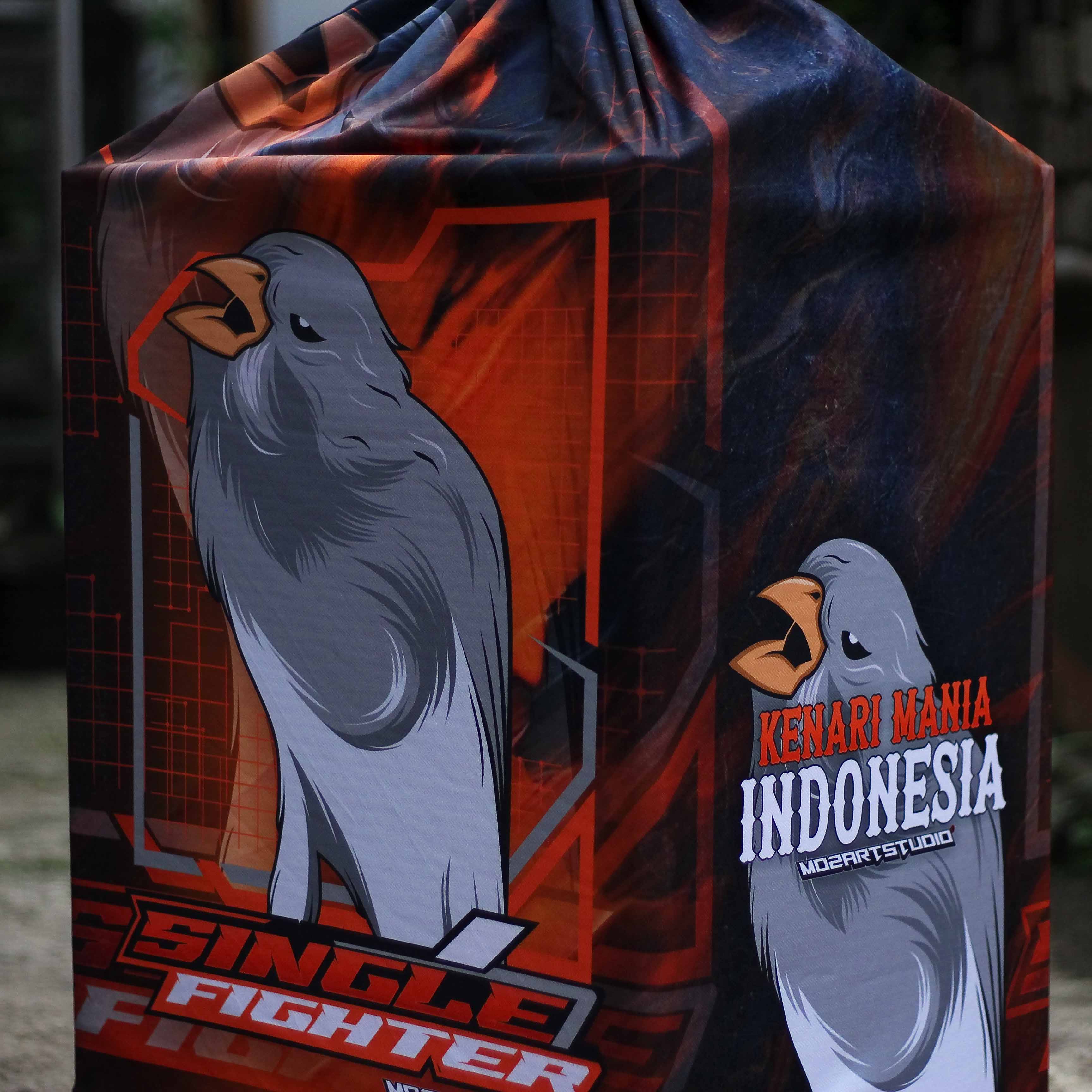 KERODONG KENARI FULL PRINTING UKURAN SANGKAR NO 2 BAHAN TEBAL HALUS ADEM DOUBLE LAYER KRODONG SANGKAR KOTAK NO 2 6