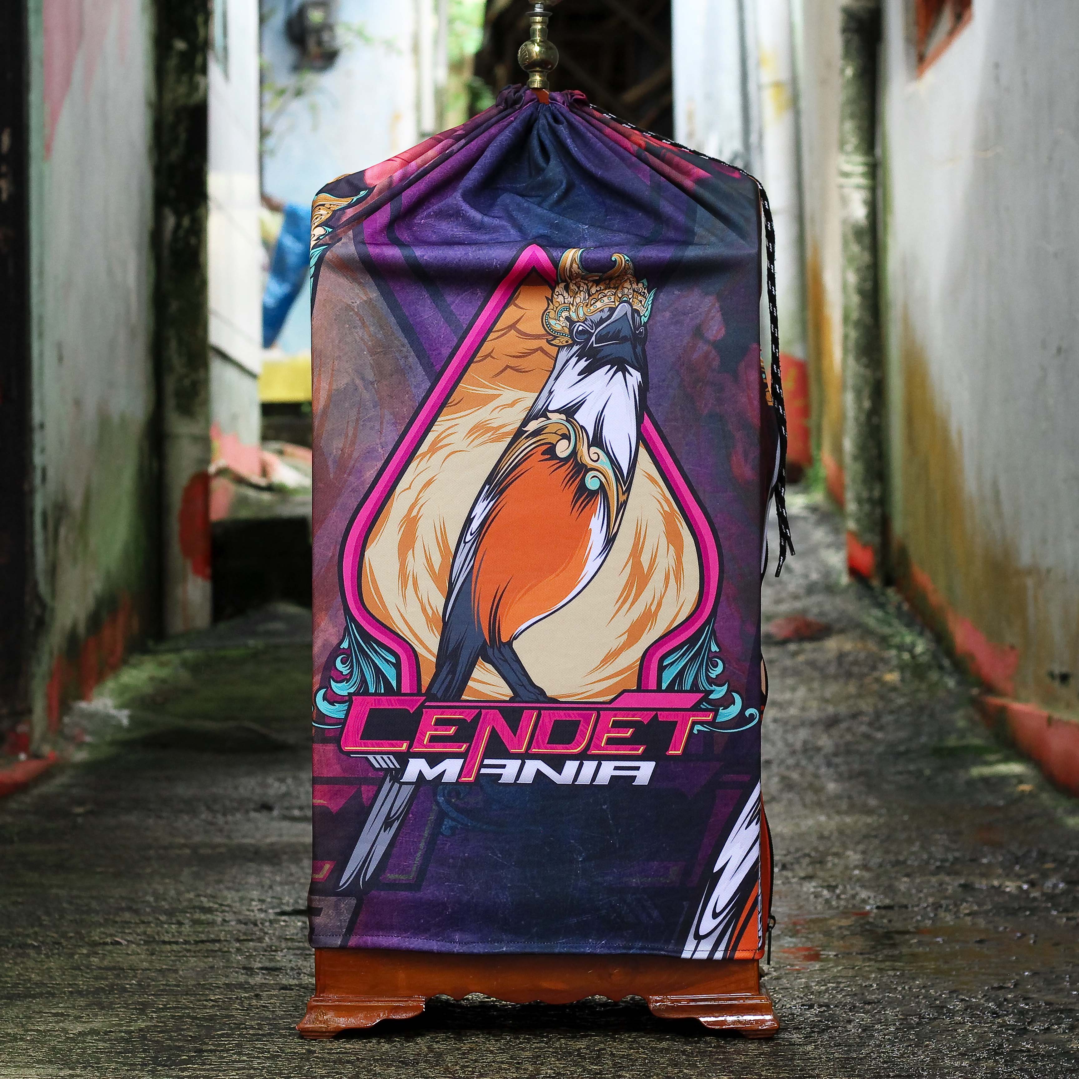 KERODONG CENDET FULL PRINTING DOUBLE LAYER KUALITAS JUARA UKURAN SANGKAR KOHSAN 40 X 40 5