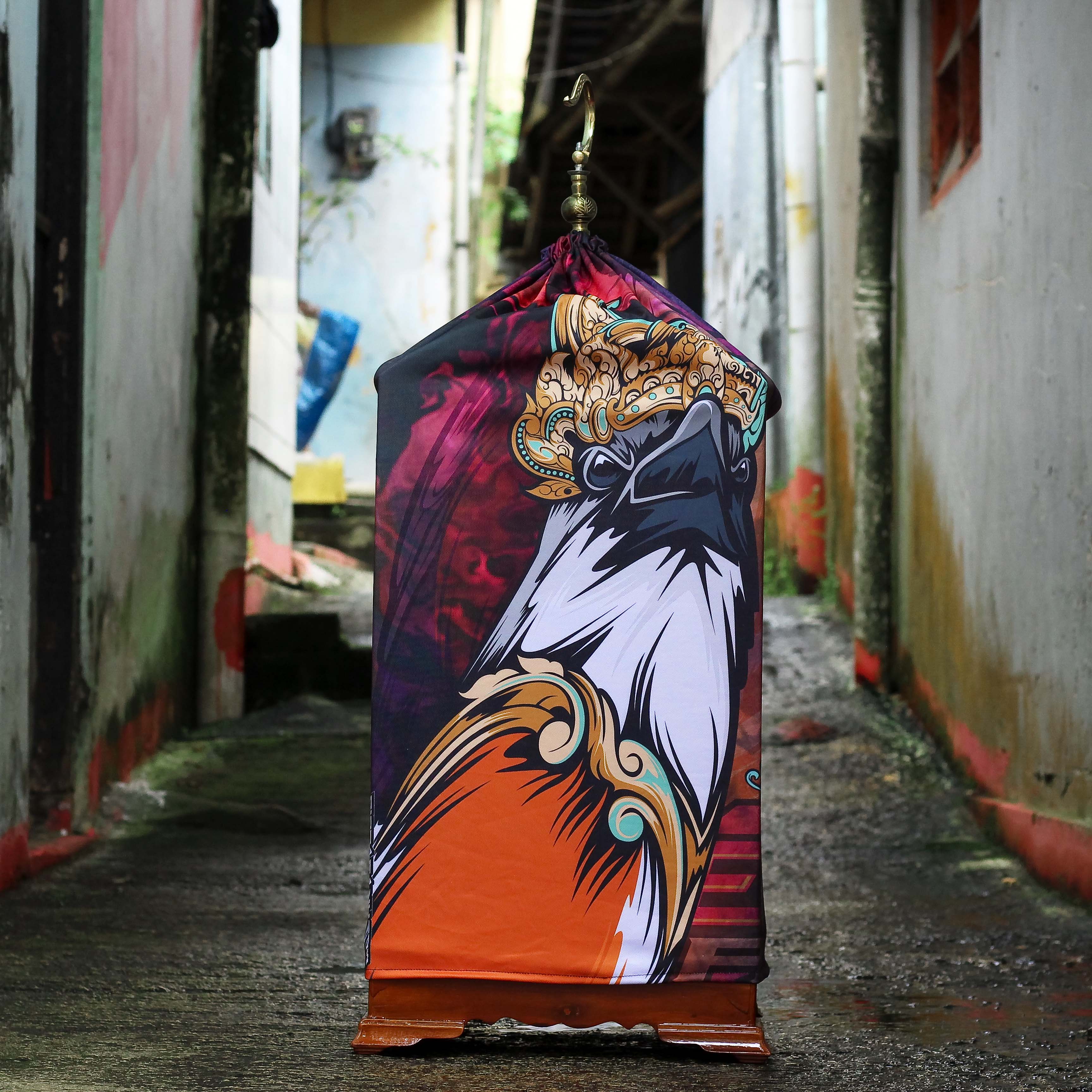 KERODONG CENDET FULL PRINTING DOUBLE LAYER KUALITAS JUARA UKURAN SANGKAR KOHSAN 40 X 40 7