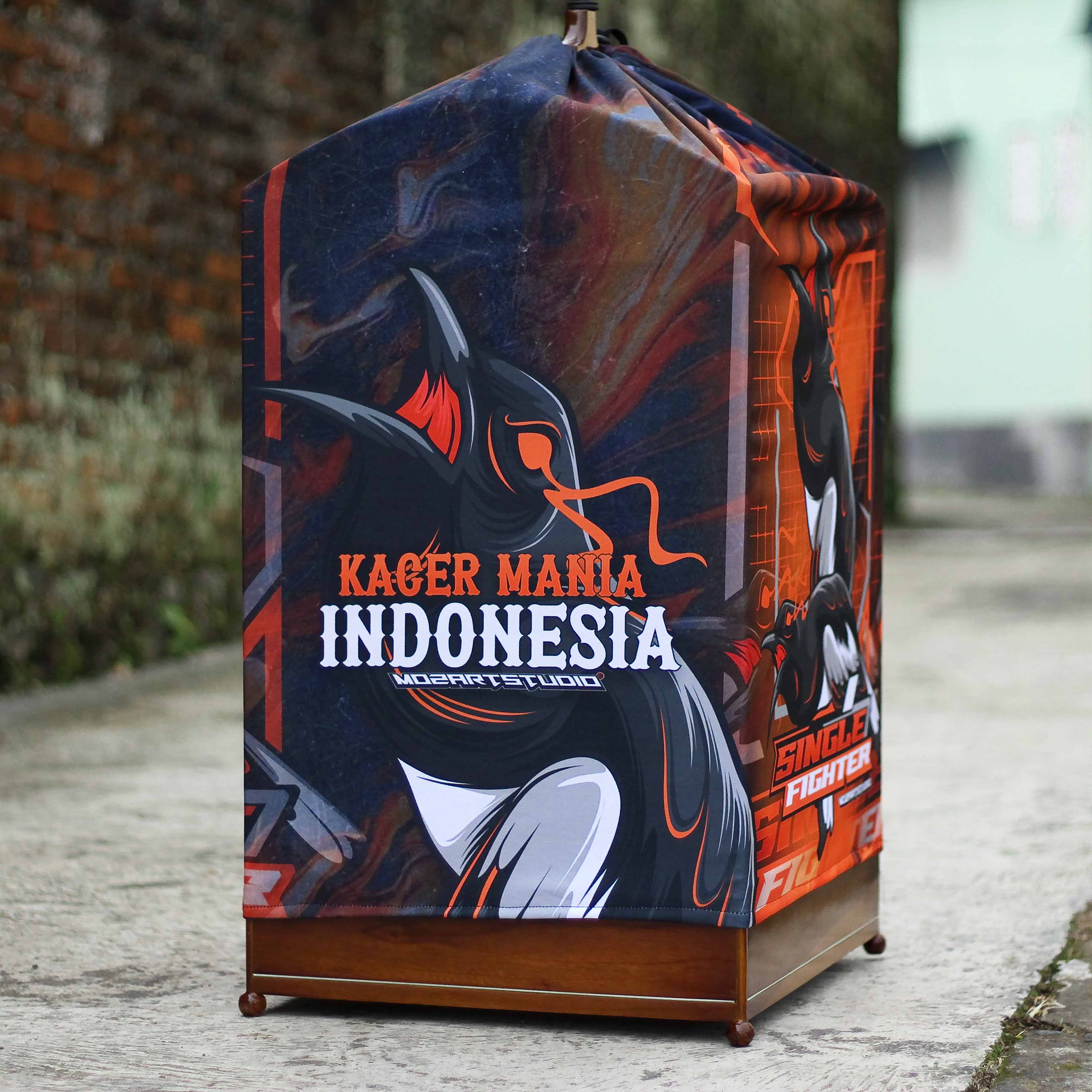 KERODONG SANGKAR KOTAK NO 1 UNTUK BURUNG KACER FULL MOTIF PRINTING KUALITAS ISTIMEWA BAHAN TEBAL HALUS 2