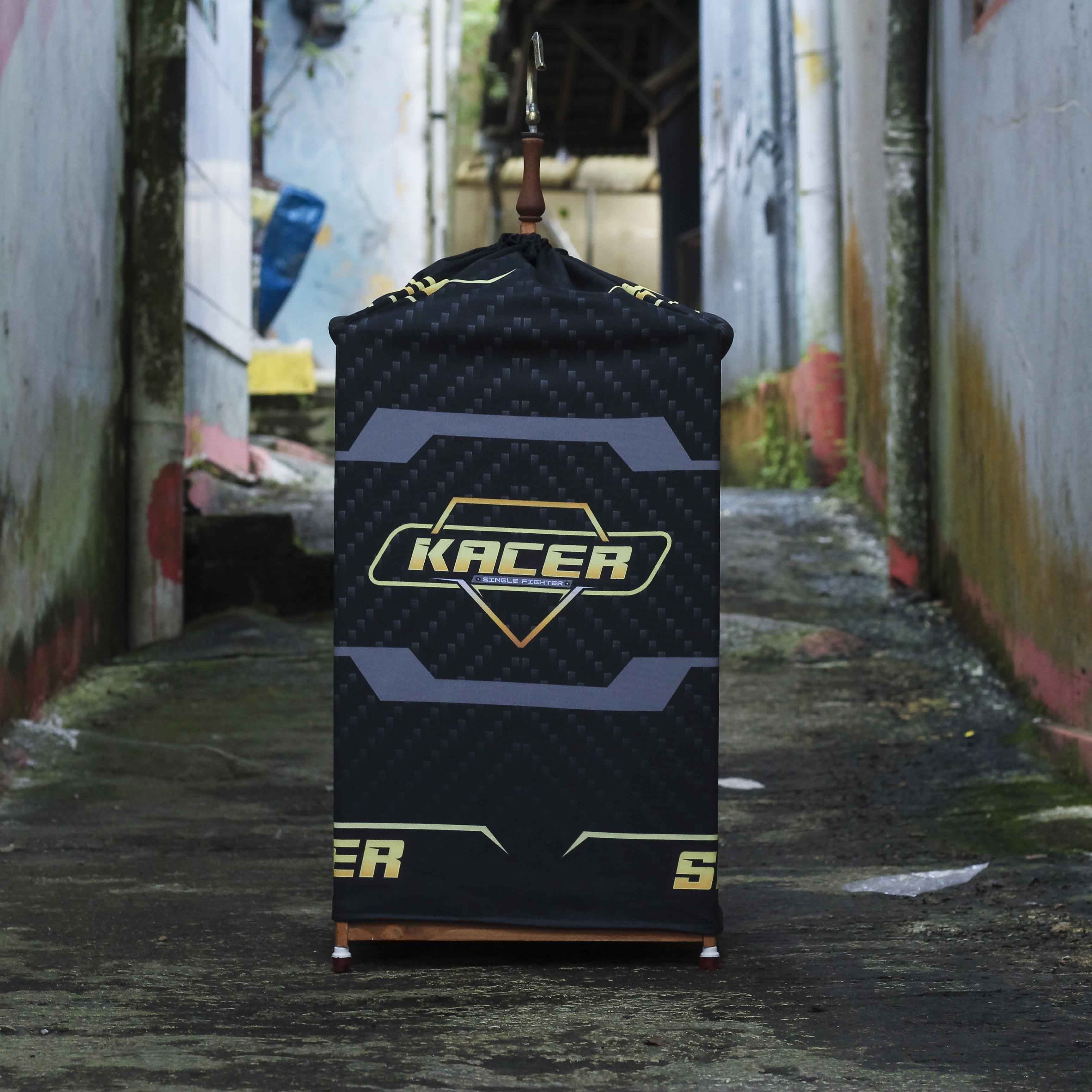 KERODONG FULL PRINTING KACER MOTIF CARBON UKURAN KRODONG SANGKAR KOTAK NO 1 DOUBLE LAYER 4