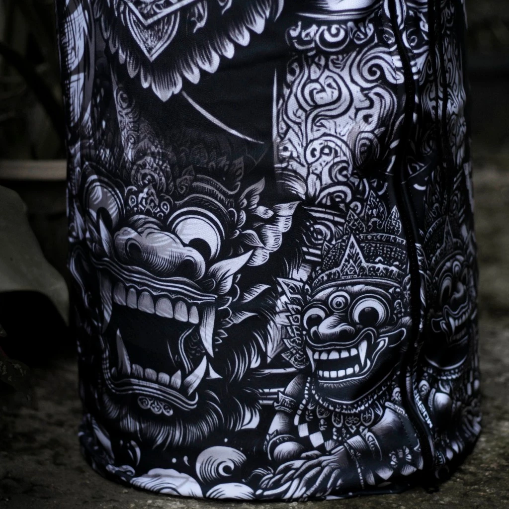 KRODONG BURUNG SANGKAR LOVEBIRD FULL PRINTING KERODONG SANGKAR FULL PRINTING MOTIF BARONG BALI TEBAL HALUS LEMBUT 3