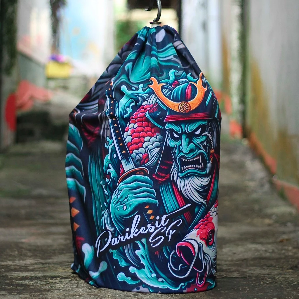 KRODONG CUSTOM KERODONG FULL PRINTING CUSTOM MOTIF SAMURAI UKURAN SANGKAR KAPSUL + UNTULAN UNTUK BURUNG SOGON BISA CUSTOM REQUEST NAMA BURUNG ATAU NAMA TEAM 5