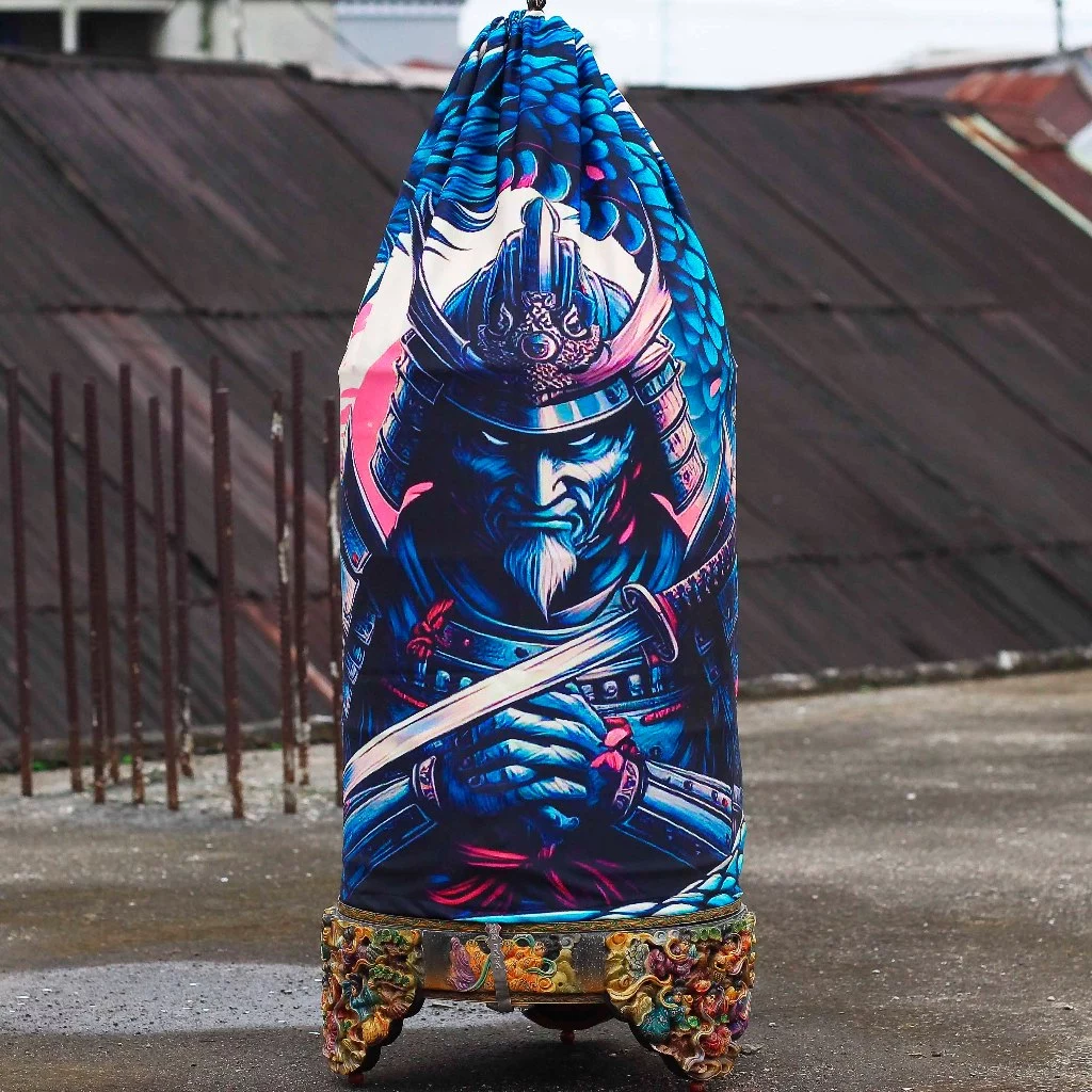 KRODONG SANGKAR MOTIF SAMURAI FULL PRINTING UKURAN SANGKAR LB KUALITAS JUARA 4