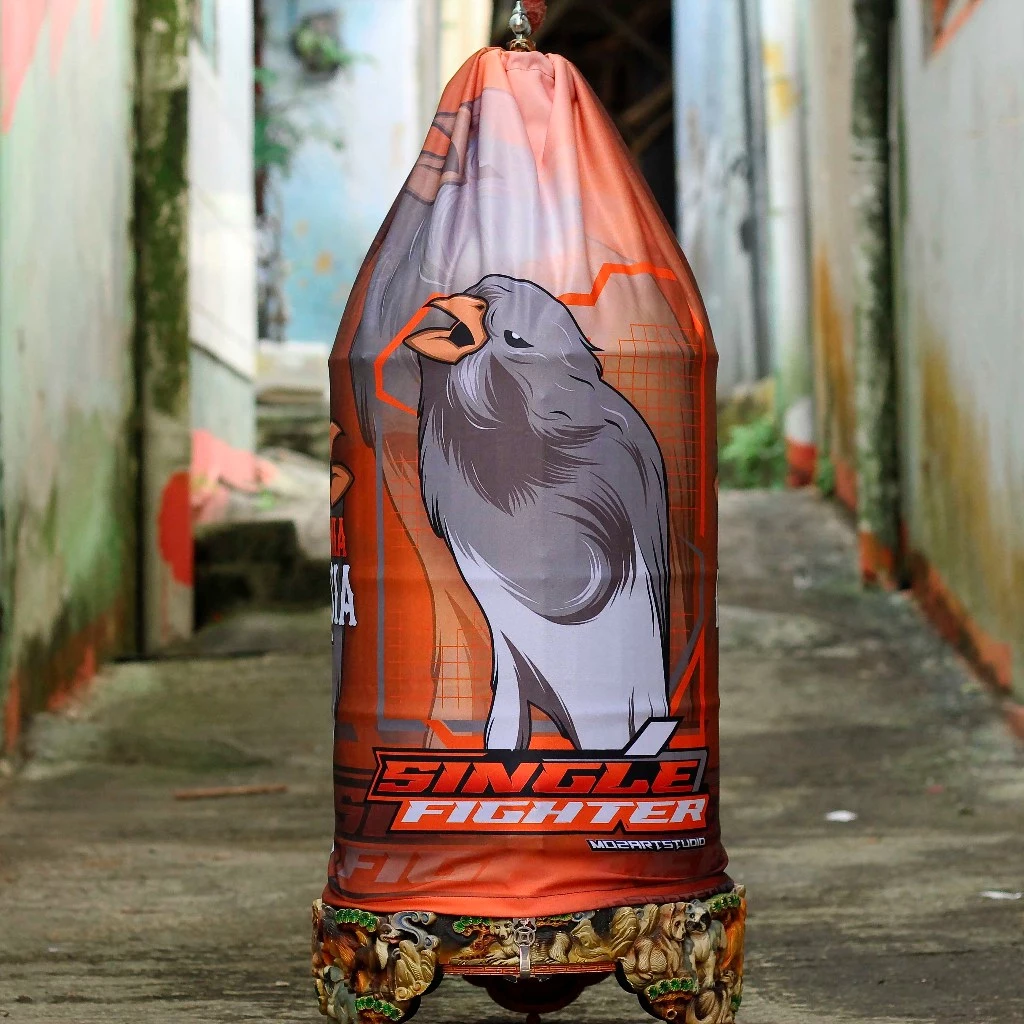 KERODONG CUSTOM FULL PRINTING MOTIF KENARI UKURAN SANGKAR LOVEBIRD / T3 BAHAN TEBAL ADEM COCOK UNTUK MELINDUNGI BURUNG