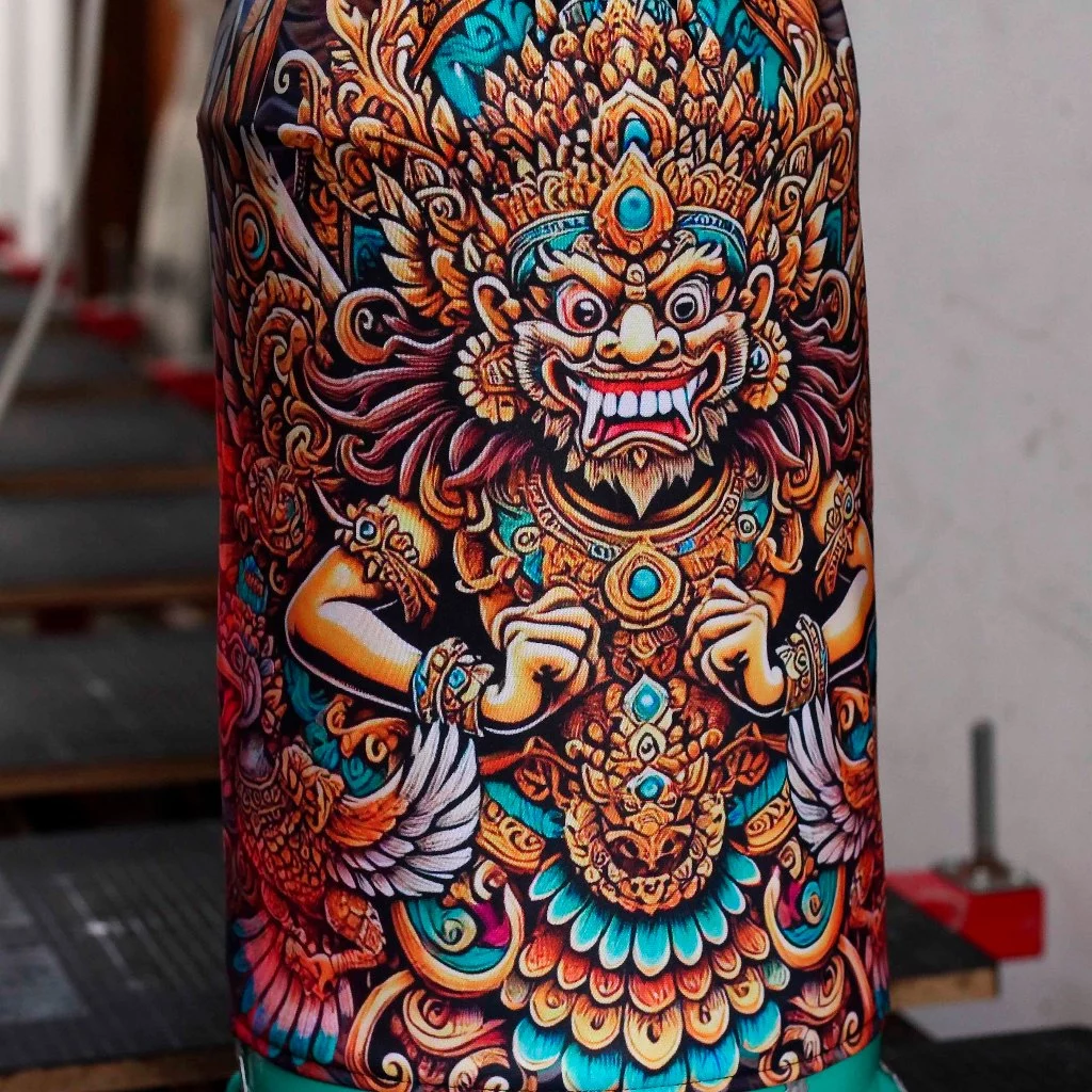 KERODONG CUSTOM FULL PRINTING DETAIL MEWAH UKURAN SANGKAR PLECI HELOPET BAHAN TEBAL SINGLE LAYER 2