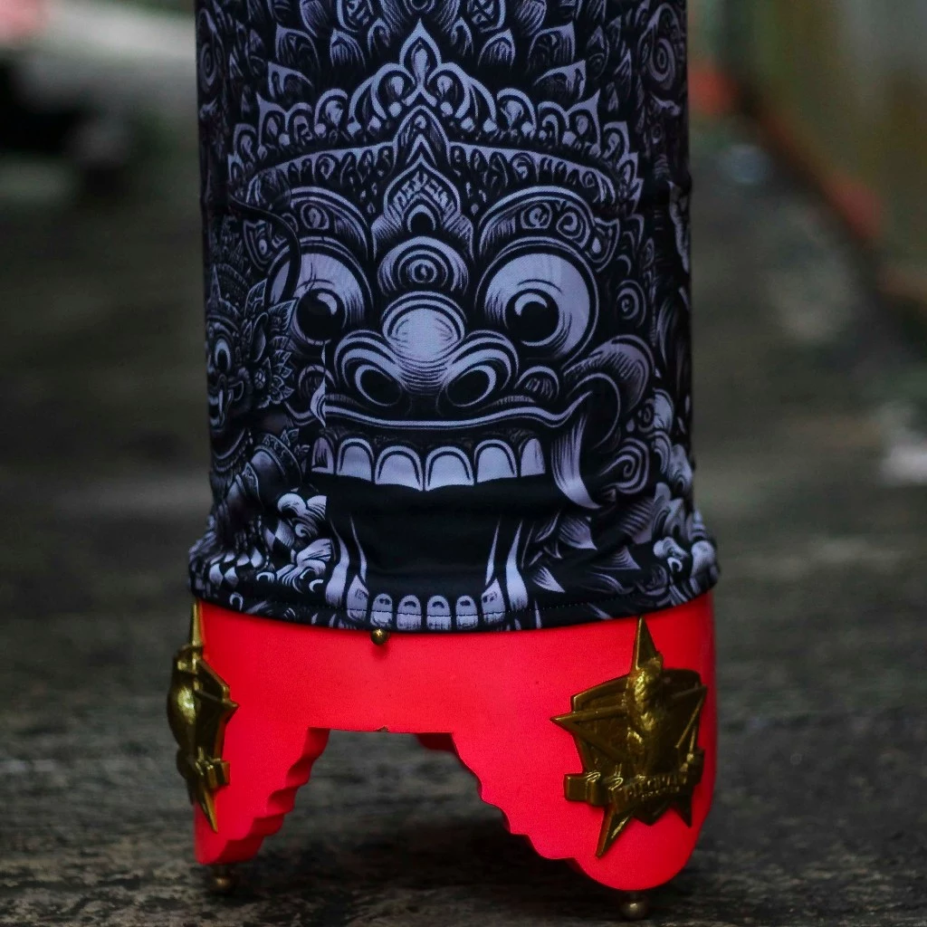 KERODONG CUSTOM MOTIF BARONG BALI UNTUK KRODONG SANGKAR HELOPET UNTUK BURUNG PLECI DOUBLE LAYER TEBAL HALUS MEWAH REKOMENDASI UNTUK PLECI MANIA 3