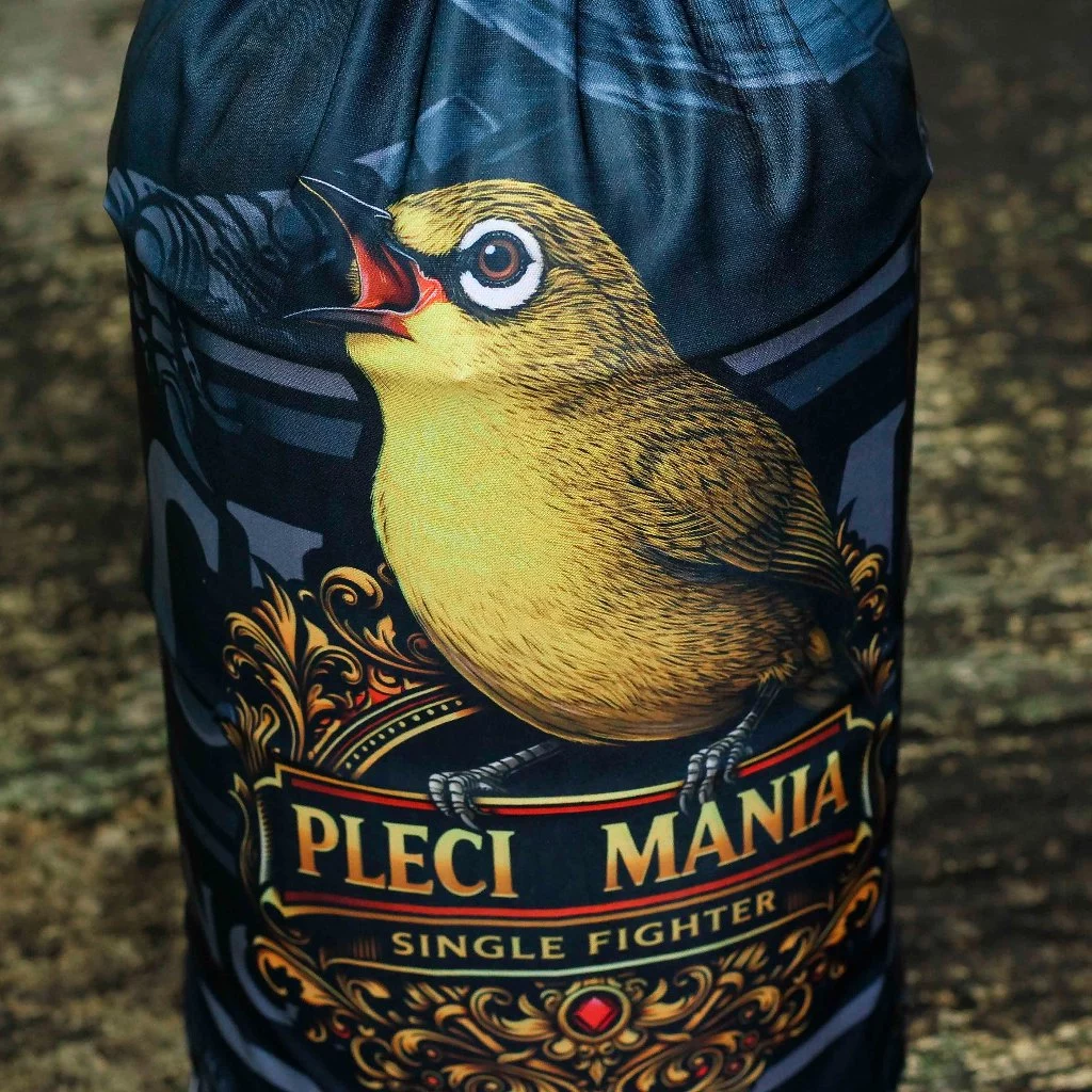 KERODONG FULL PRINTING MOTIF PLECI MANIA SINGLE FIGHTER KUALITAS BAHAN TERJAMIN MEWAH TEBAL ADEM 3