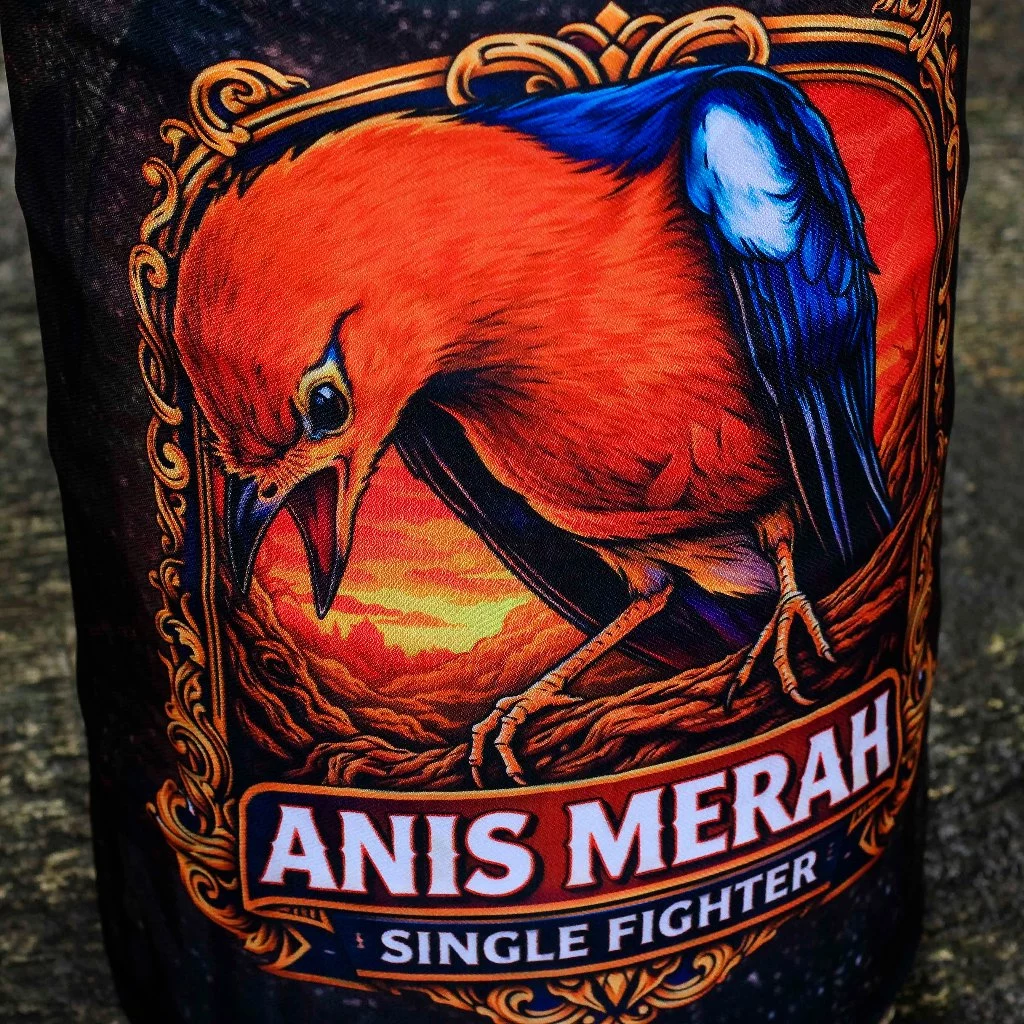 KRODONG BURUNG ANIS MERAH FULL PRINTING UKURAN KERODONG SANGKAR ANIS MERAH DM 38 DOUBLE LAYER TERJAMIN TEBAL ADEM MEWAH DETAIL