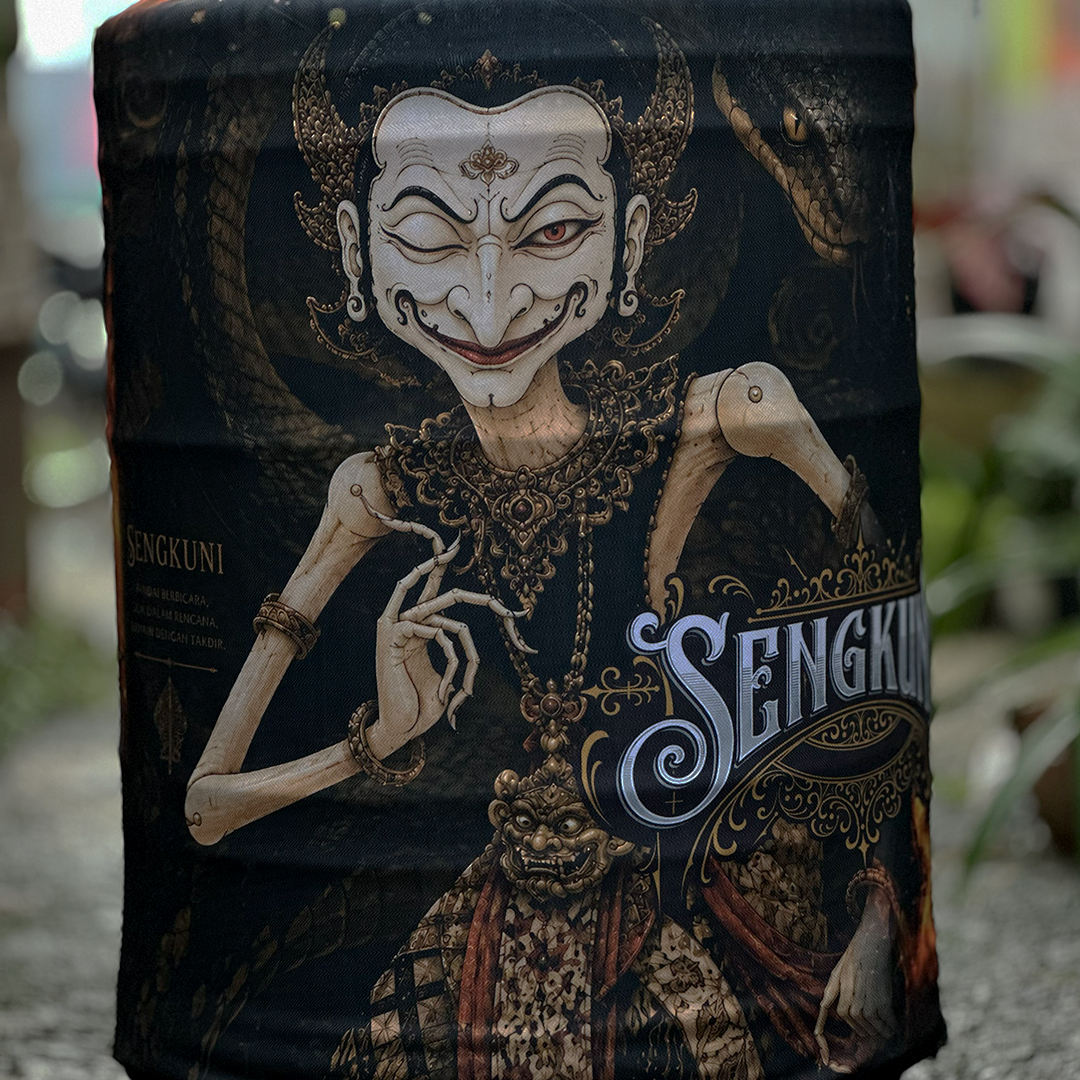 KERODONG CUSTOM SANGKAR MURAI BATU FULL PRINTING DM 58 DOUBLE LAYER MOTIF SENGKUNI SERIES