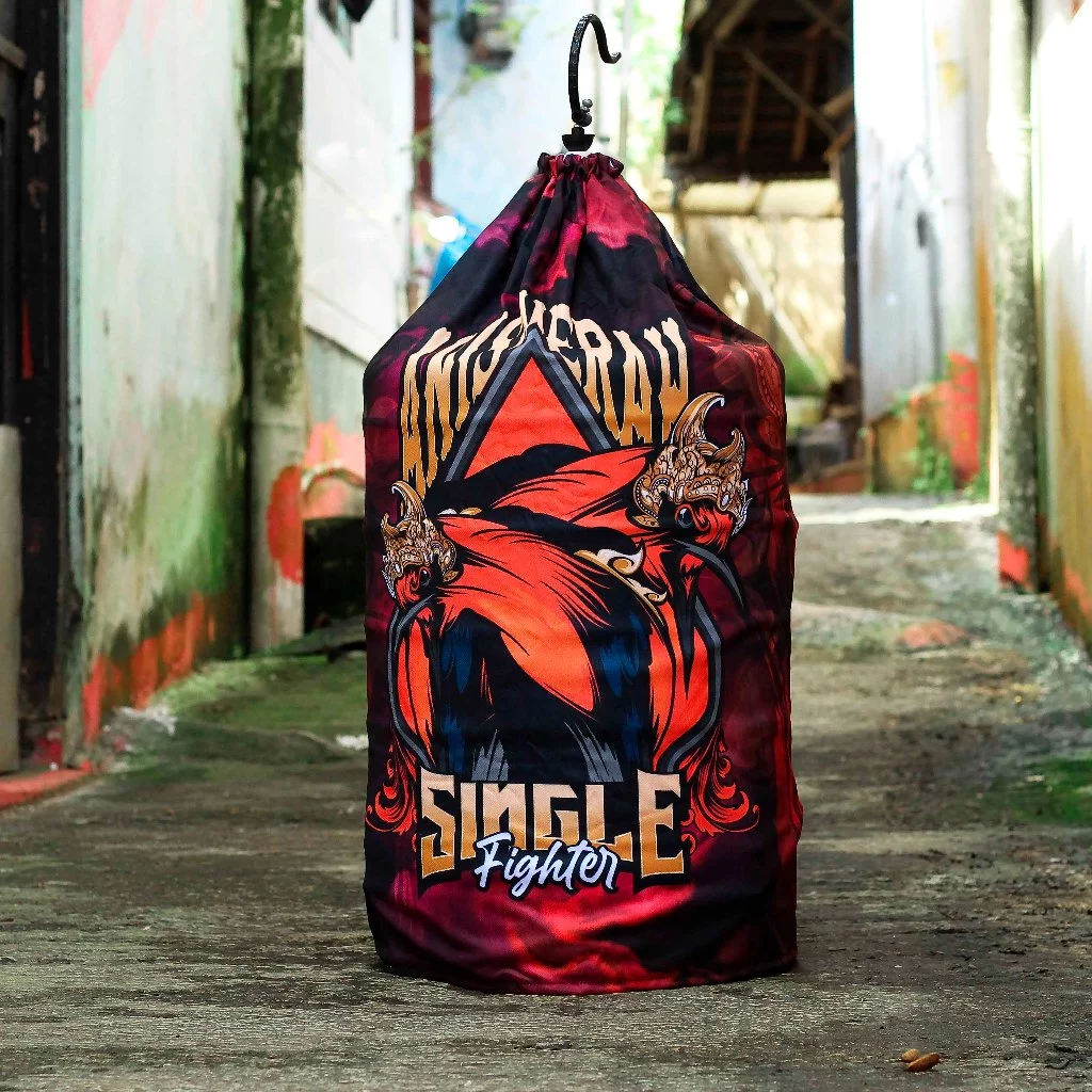 KERODONG ANIS MERAH FULL PRINTING DOUBLE LAYER UKURAN KRODONG SANGKAR ANIS MERAH DM 38 KUALITAS PREMIUM 2
