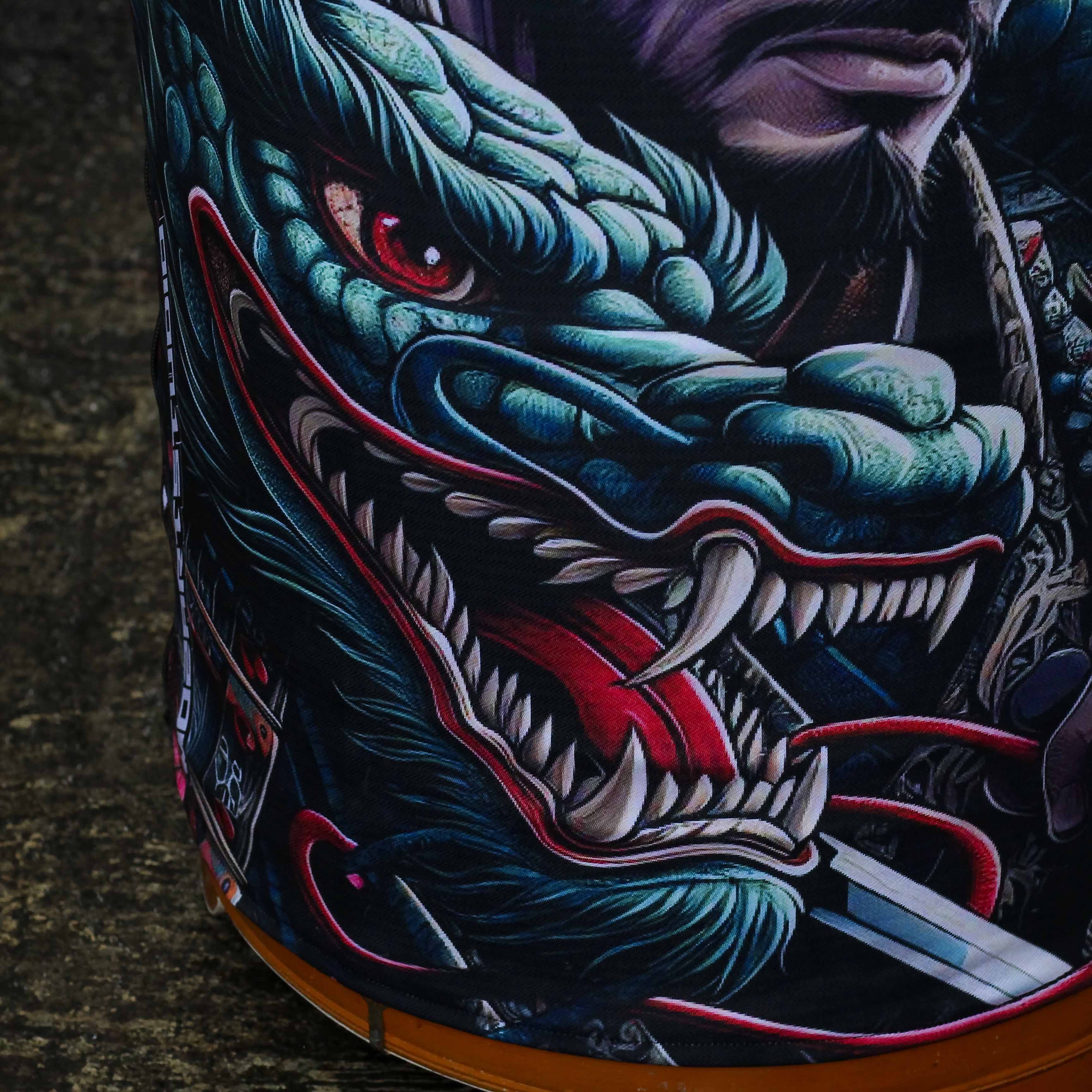 KERODONG CUSTOM FULL PRINTING MOTIF SAMURAI UKURAN SANGKAR MURAI NO 2  3