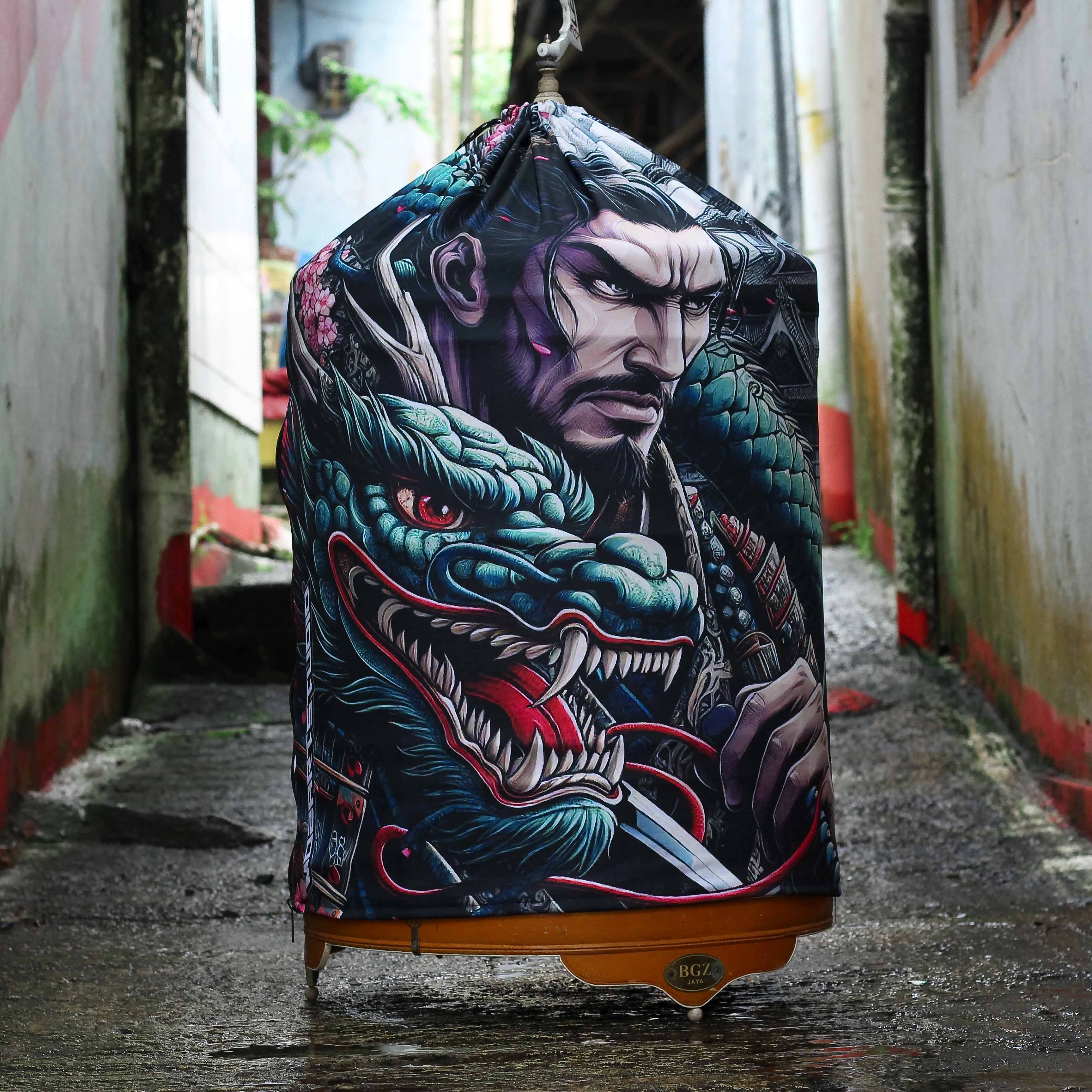 KERODONG CUSTOM FULL PRINTING MOTIF SAMURAI UKURAN SANGKAR MURAI NO 2  5