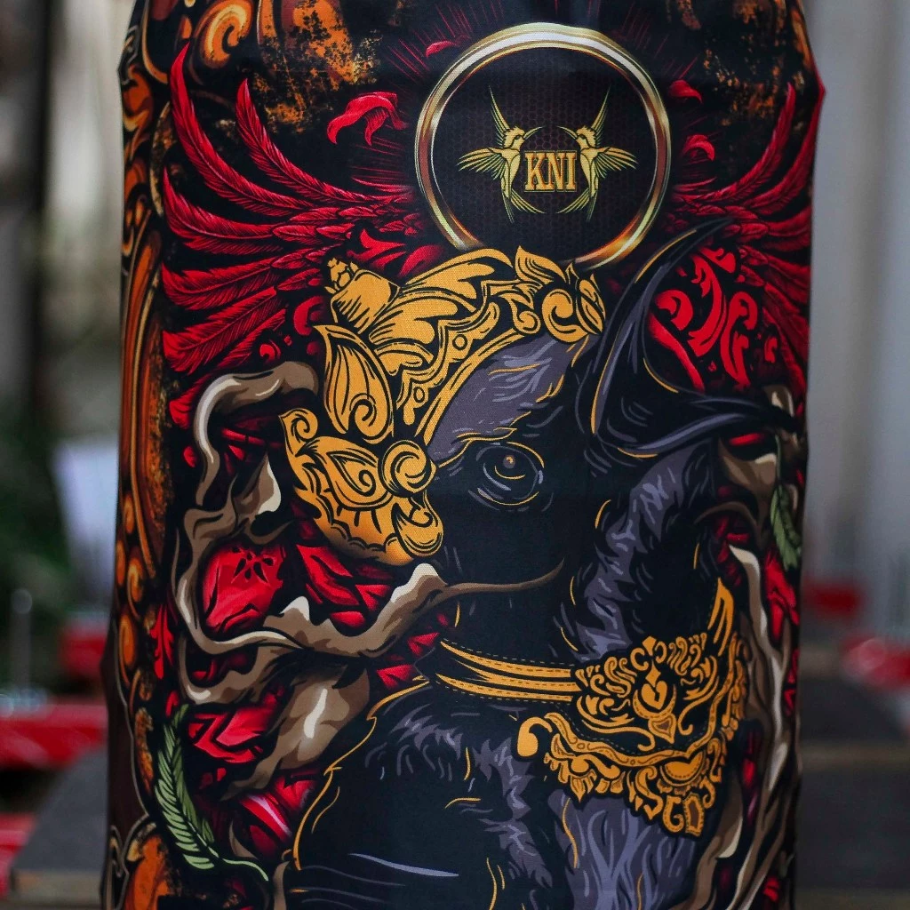 KRODONG BURUNG FULL PRINTING KERODONG SANGKAR KAPSUL COVER PENUTUP SANGKAR BURUNG UKURAN KAPSUL LOVEBIRD MOTIF KONIN ( KOLIBRI NINJA )  5