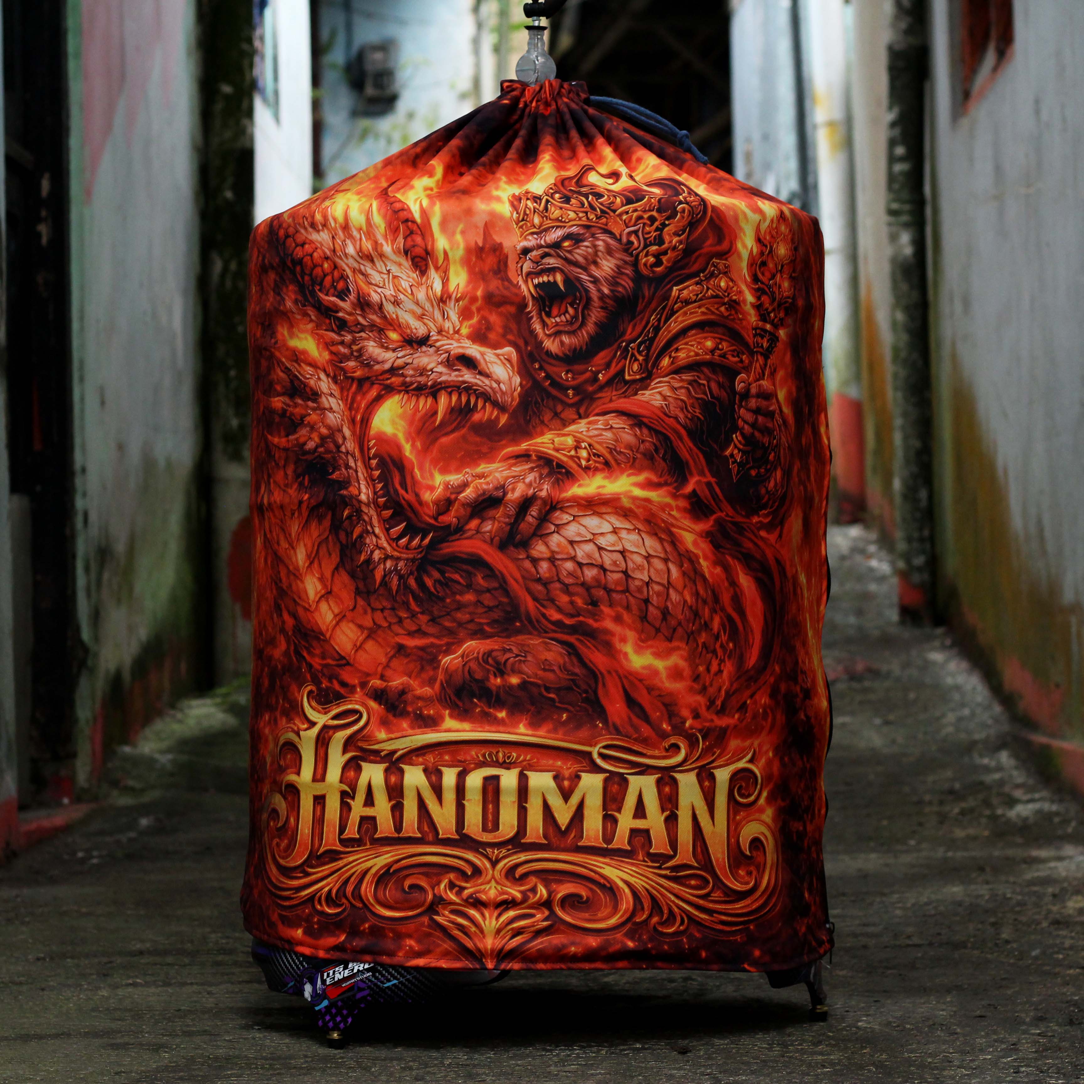 KERODONG SANGKAR FULL PRINTING UKURAN SANGKAR MURAI BATU DM 58 DOUBLE LAYER KUALITAS PREMIUM MOTIF HANOMAN 5