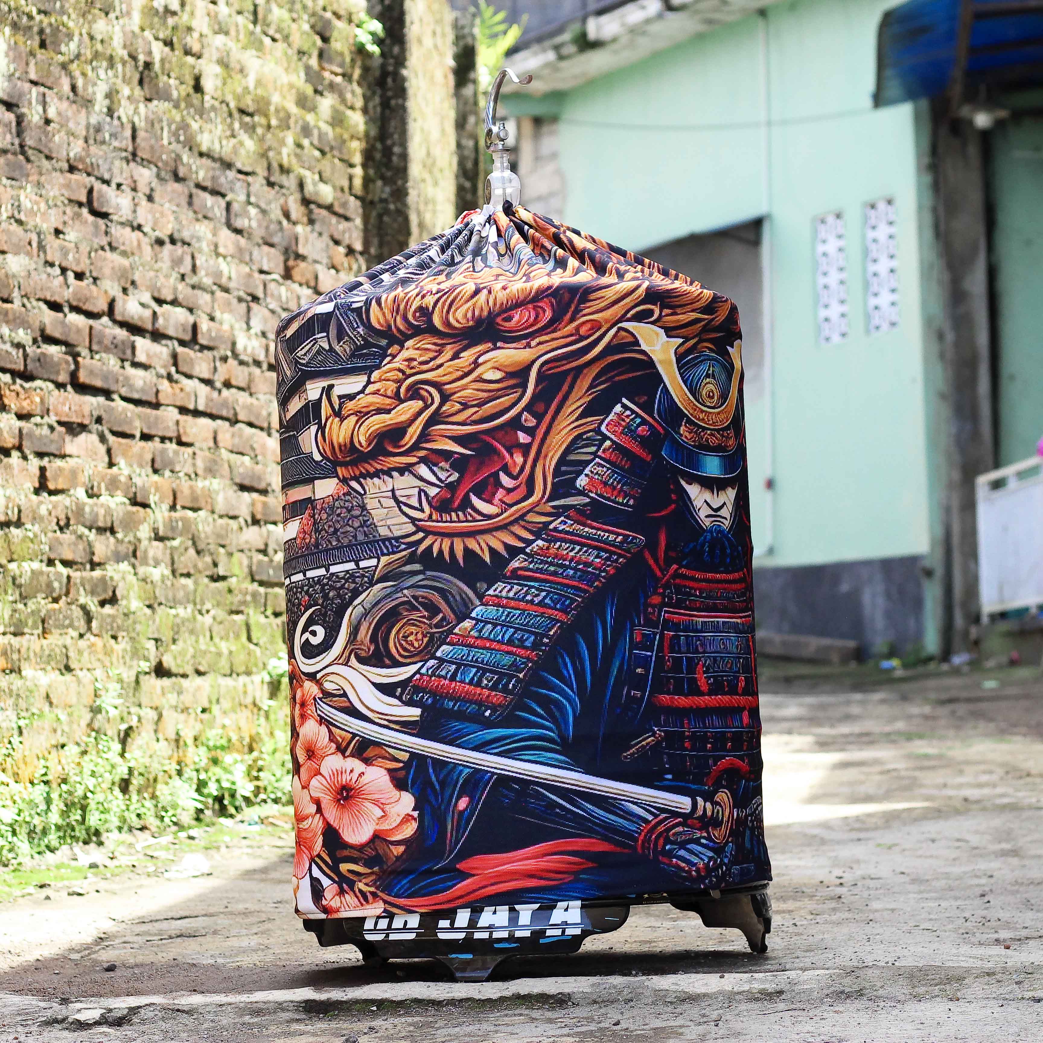 KERODONG MURAI BATU DM 58 DOUBLE LATER FULL PRINTING MOTIF JAPANESE BAHAN TEBAL ADEM BERKUALITAS PREMIUM 2