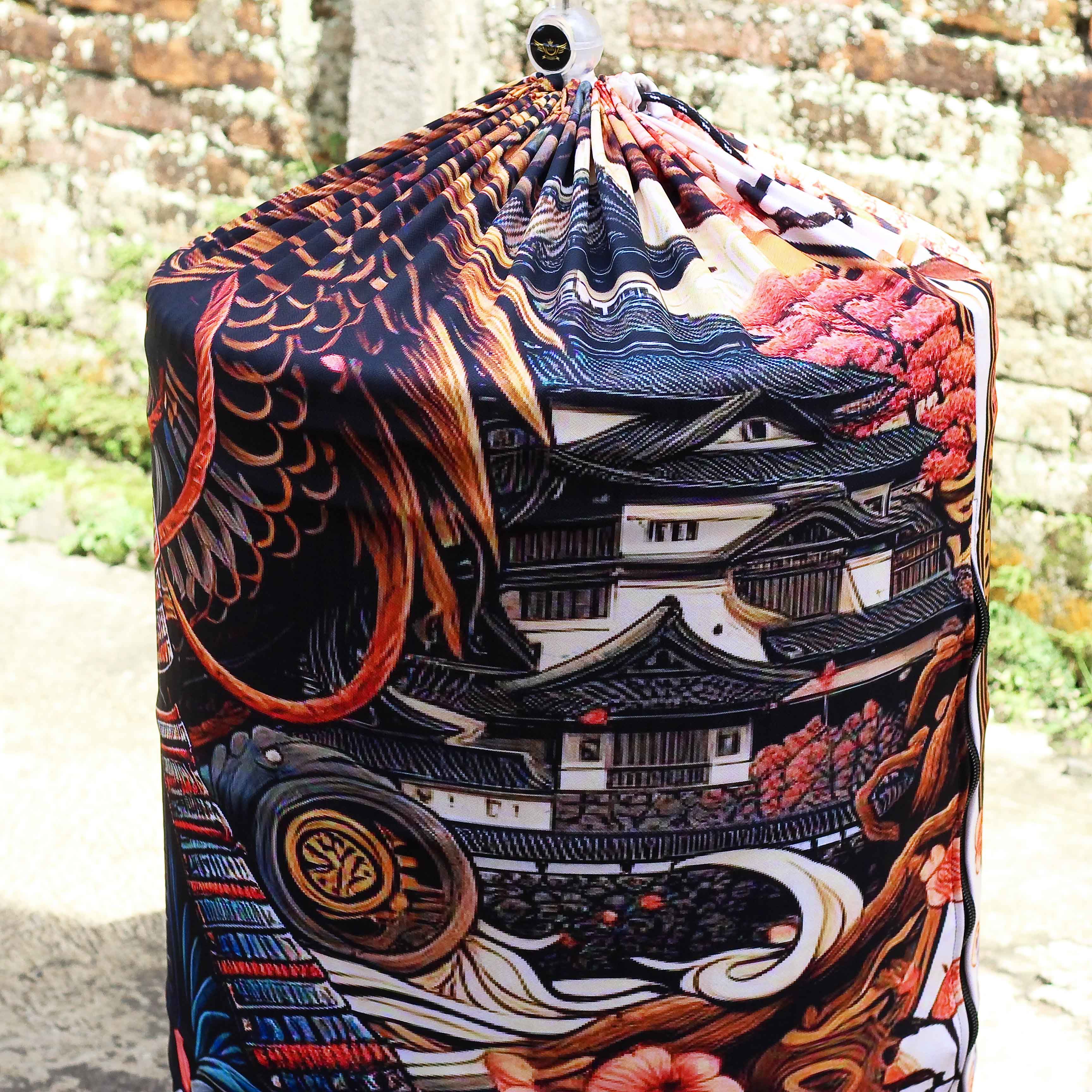 KERODONG MURAI BATU DM 58 DOUBLE LATER FULL PRINTING MOTIF JAPANESE BAHAN TEBAL ADEM BERKUALITAS PREMIUM 3