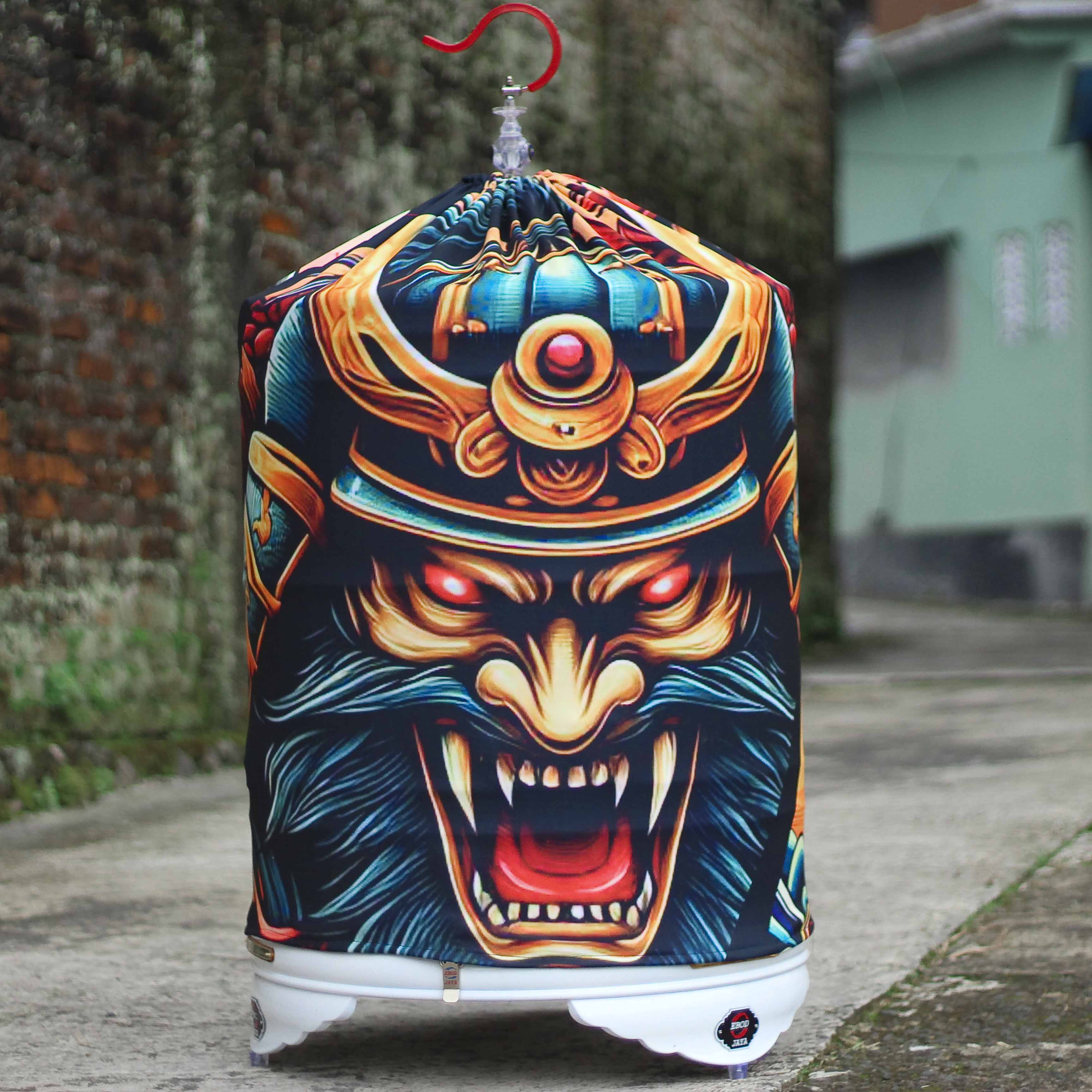 KERODONG FULL PRINTING UKURAN SANGKAR MURAI BATU NO 2 DOUBLE LAYER ADEM TEBAL HALUS 7