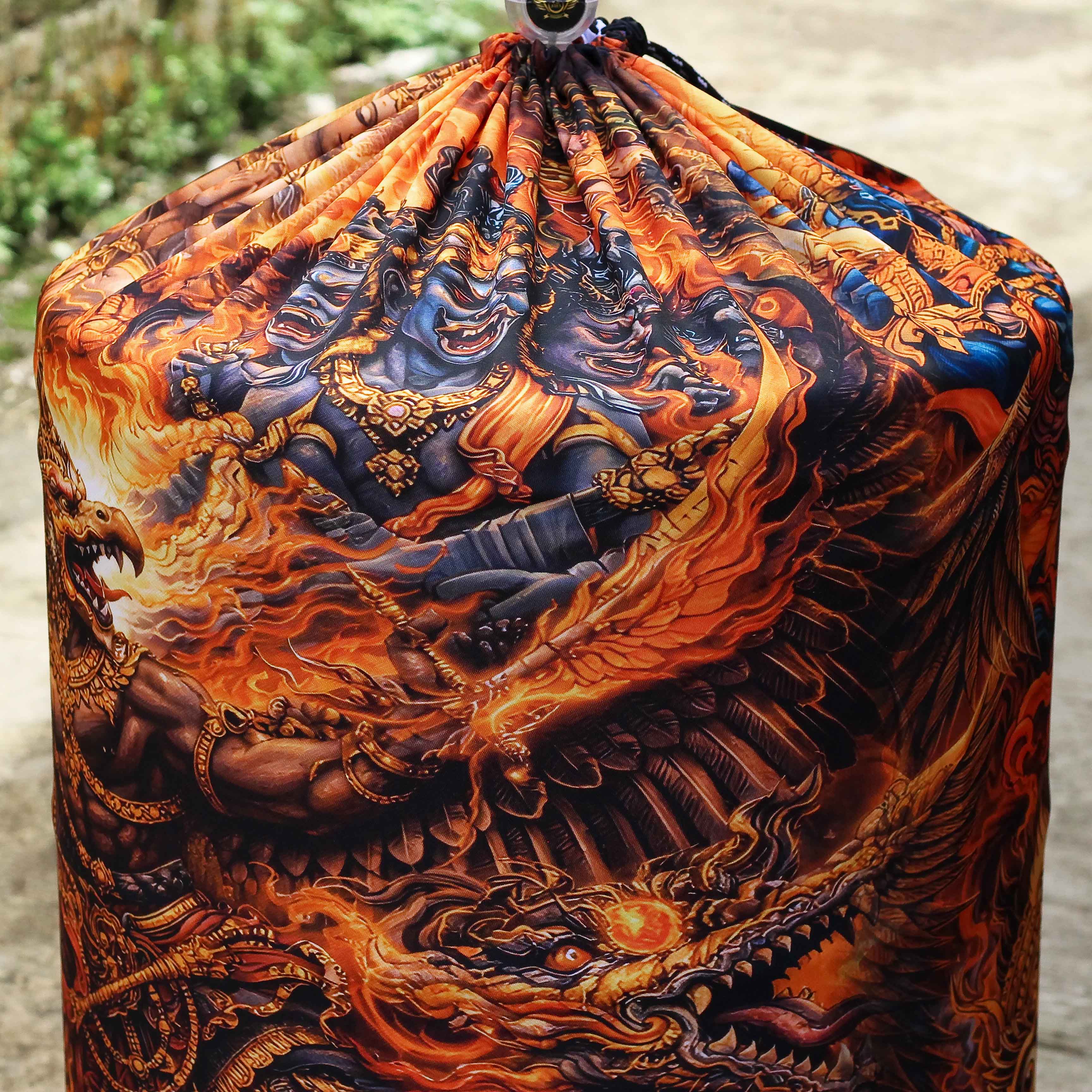 KERODONG FULL PRINTING MURAI BATU DM 58 DOUBLE LAYER BAHAN TEBAL BERKUALITAS HIGH QUALITY