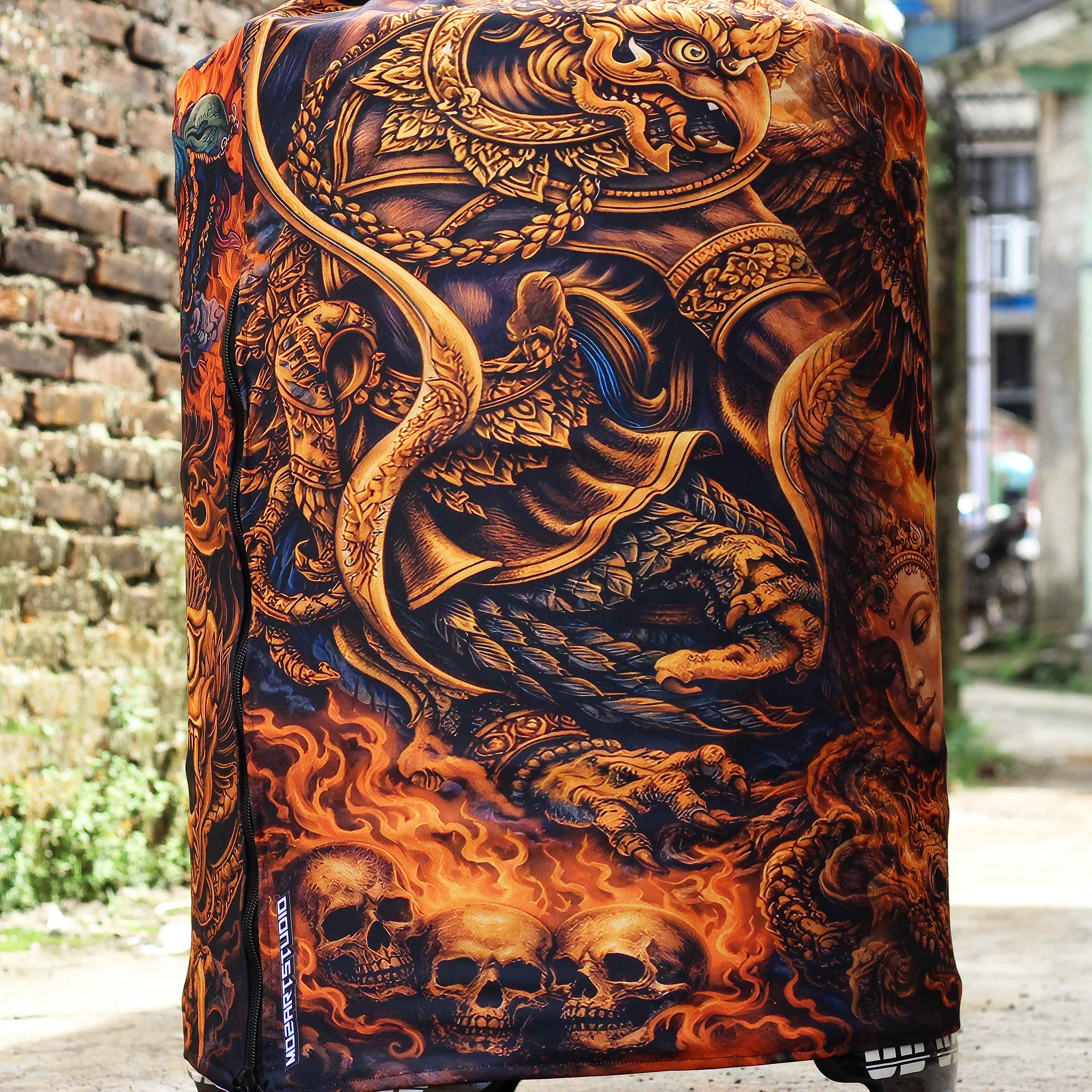KERODONG FULL PRINTING MURAI BATU DM 58 DOUBLE LAYER BAHAN TEBAL BERKUALITAS HIGH QUALITY 4