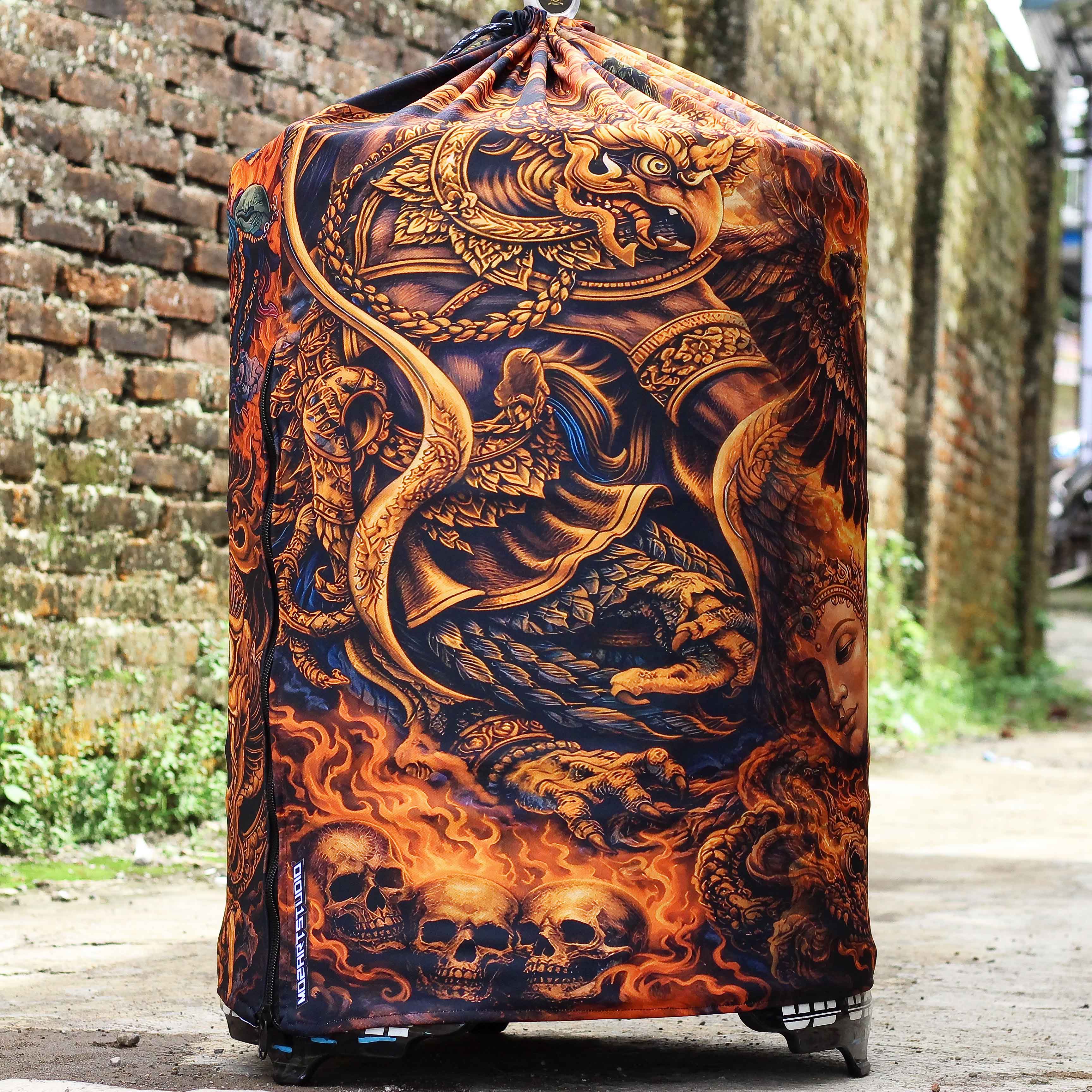 KERODONG FULL PRINTING MURAI BATU DM 58 DOUBLE LAYER BAHAN TEBAL BERKUALITAS HIGH QUALITY 7