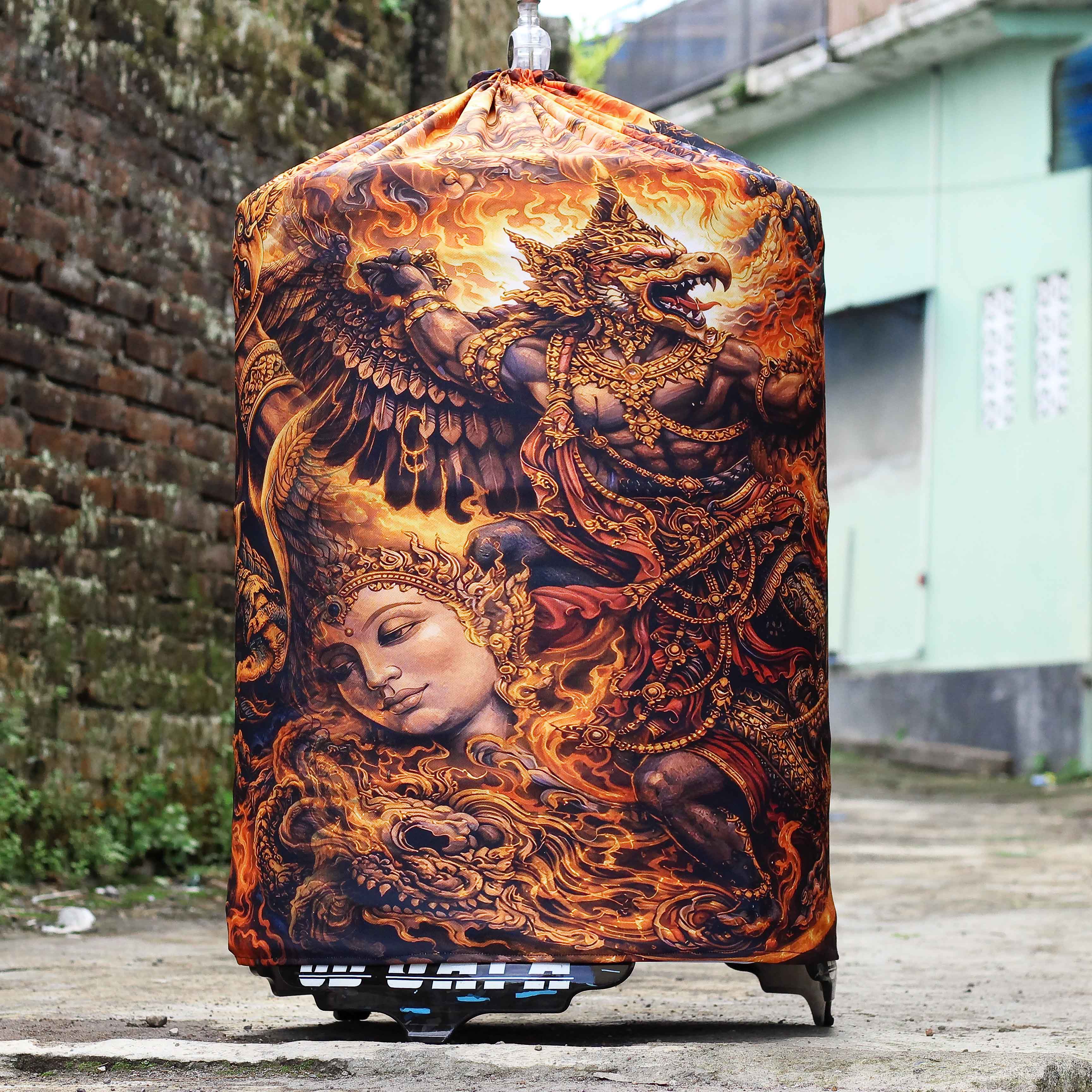 KERODONG FULL PRINTING MURAI BATU DM 58 DOUBLE LAYER BAHAN TEBAL BERKUALITAS HIGH QUALITY 8